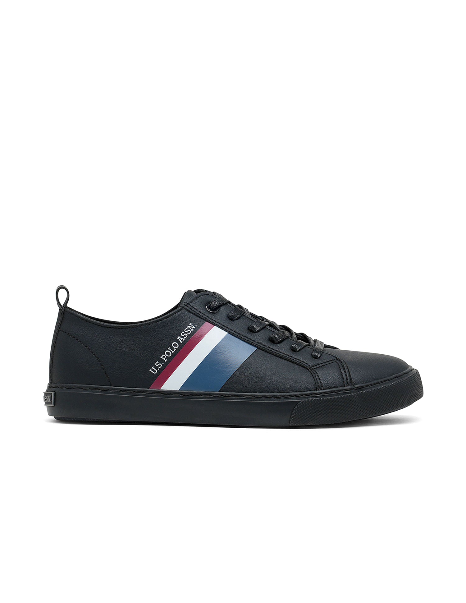 Men Brand Stripe Martinez 3.0 Sneakers Black - U.S. Polo Assn. India | Large