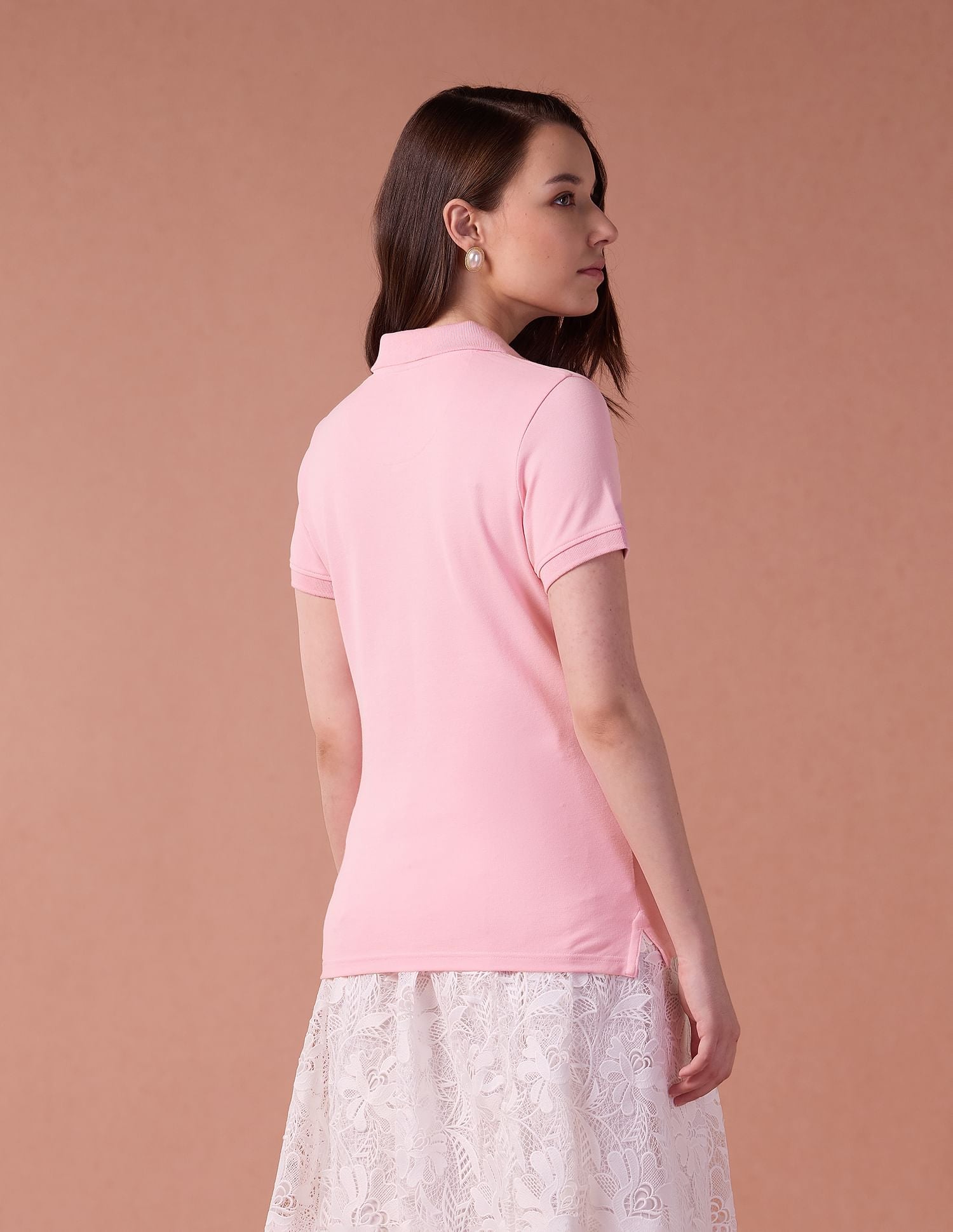 Embroidered Logo Regular Polo Shirt Light Pink - U.S. Polo Assn. India | Large