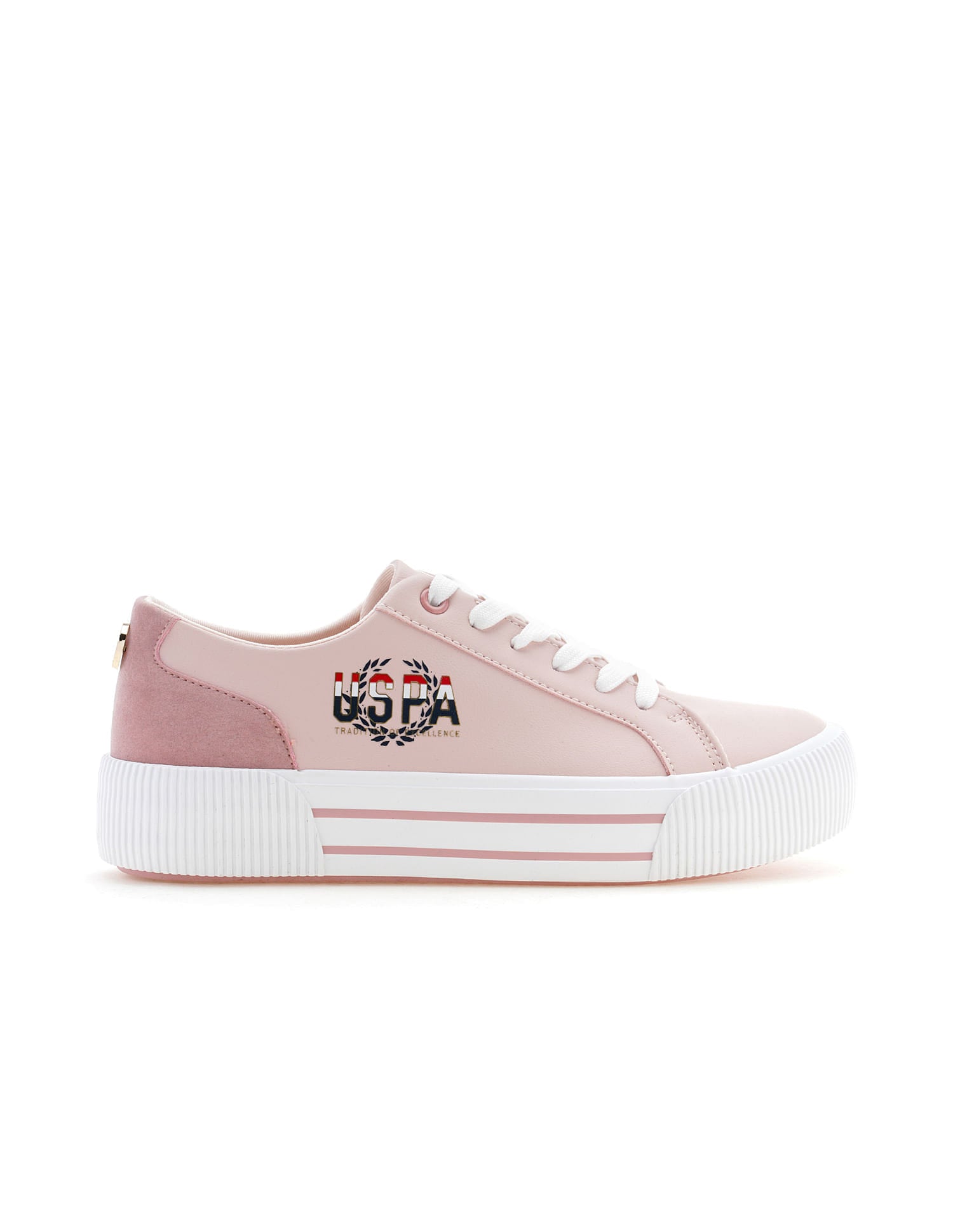 Women Hollie Colour Block Sneakers Pink - U.S. Polo Assn. India | Large