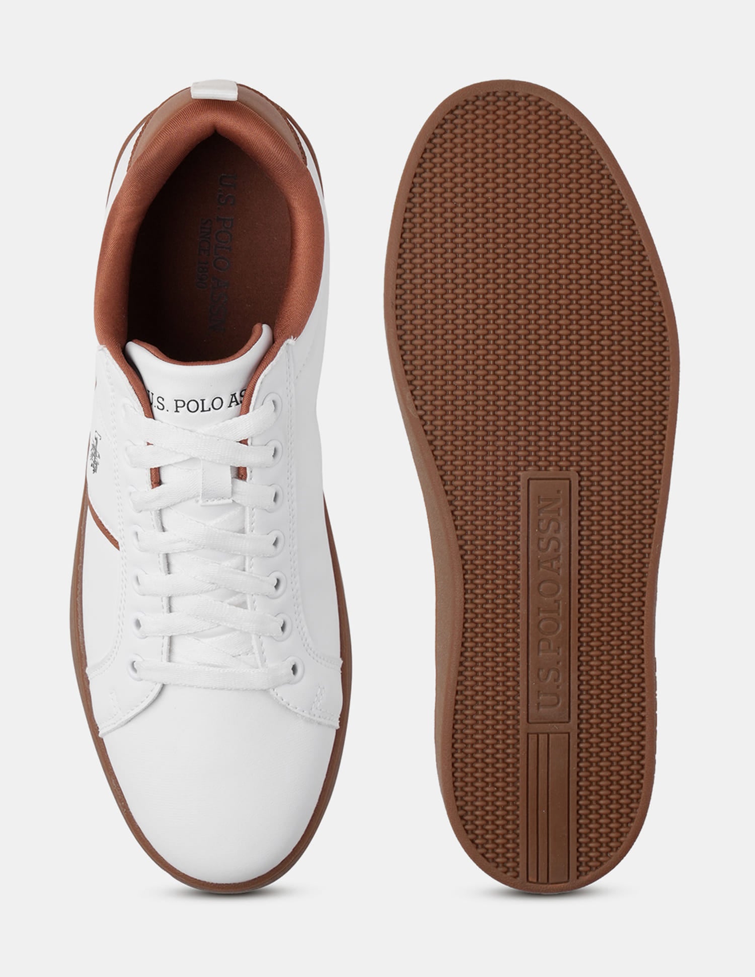 Men Dorim 2.0 Solid Sneakers Off White - U.S. Polo Assn. India | Large