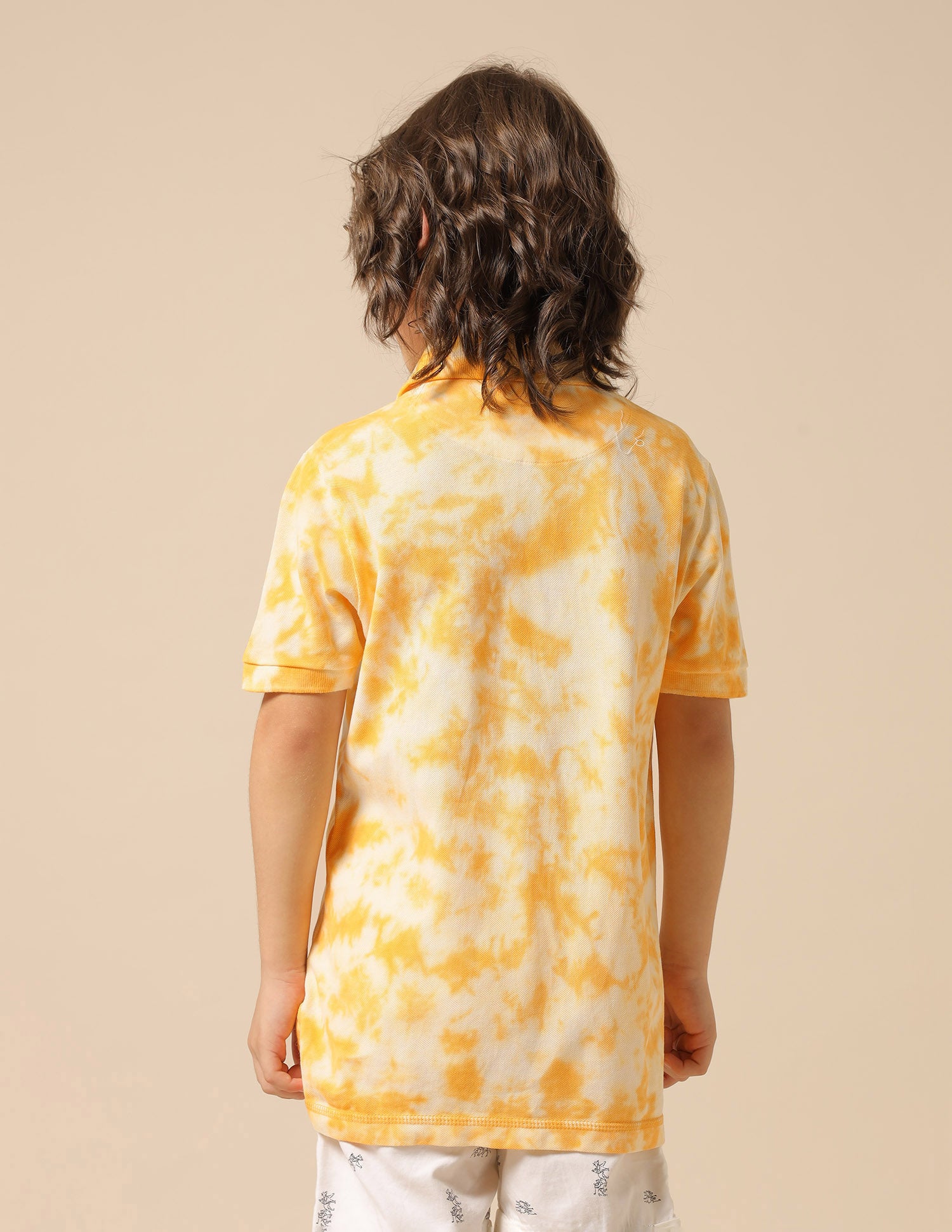 Boys Dyed Pure Cotton Polo Shirt Orange - U.S. POLO ASSN. | Large