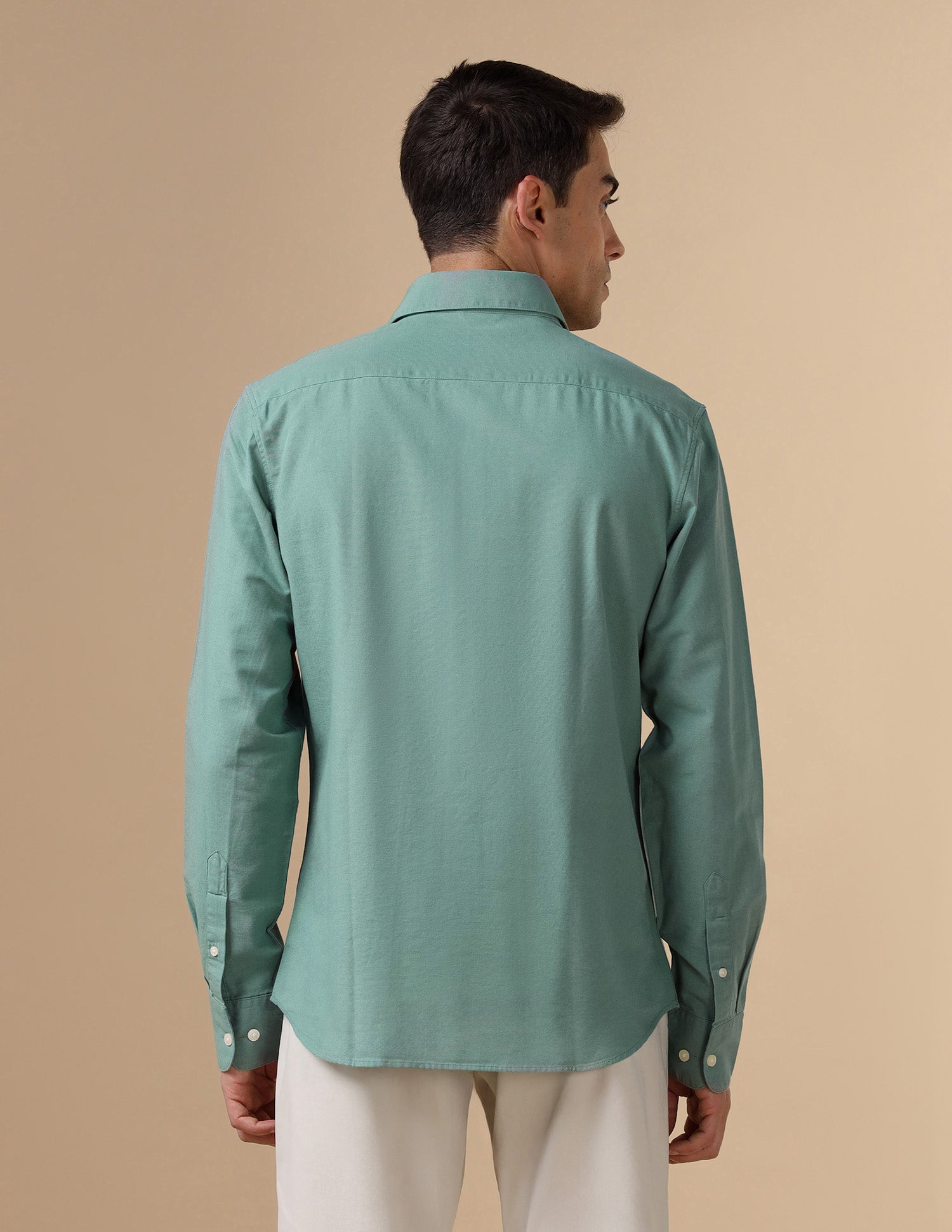 Pure Cotton Tailored Fit Shirt Teal - U.S. Polo Assn. India | Large