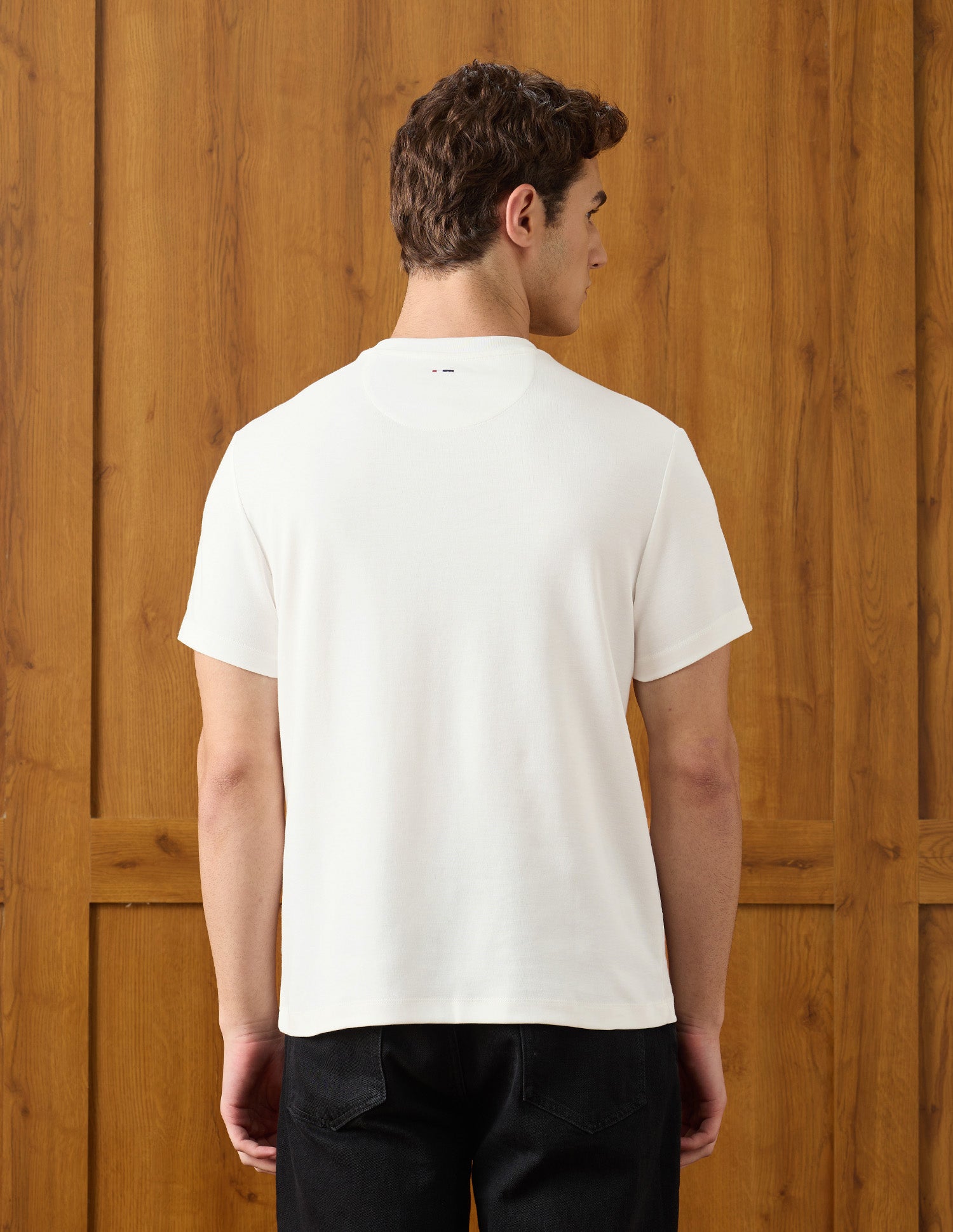 Brand Appliqued Relaxed Fit T-Shirt Ivory - U.S. Polo Assn. India | Large