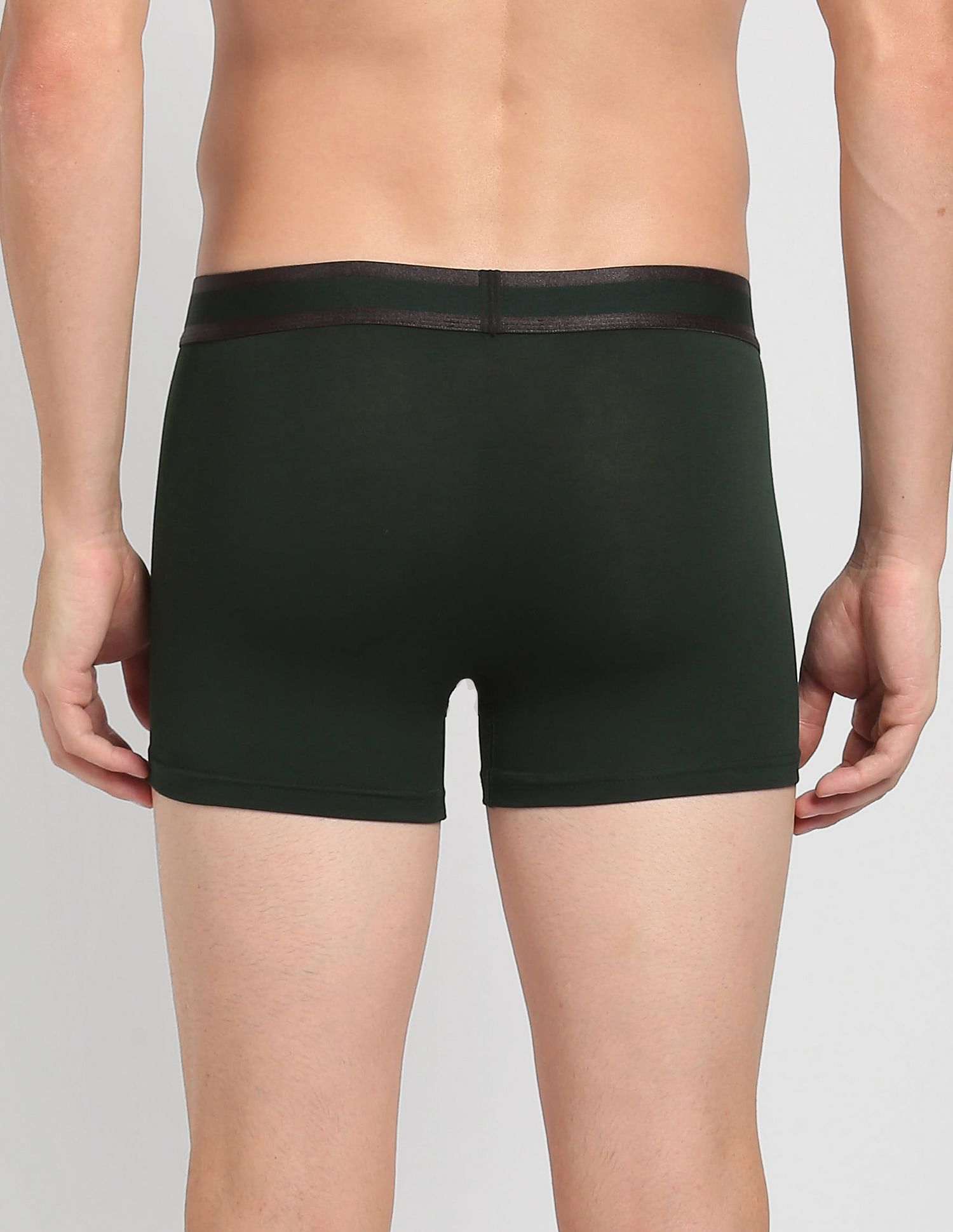 Mid Rise Solid PT001 Premium Trunks - Pack Of 1 Scarab - U.S. POLO ASSN. | Large