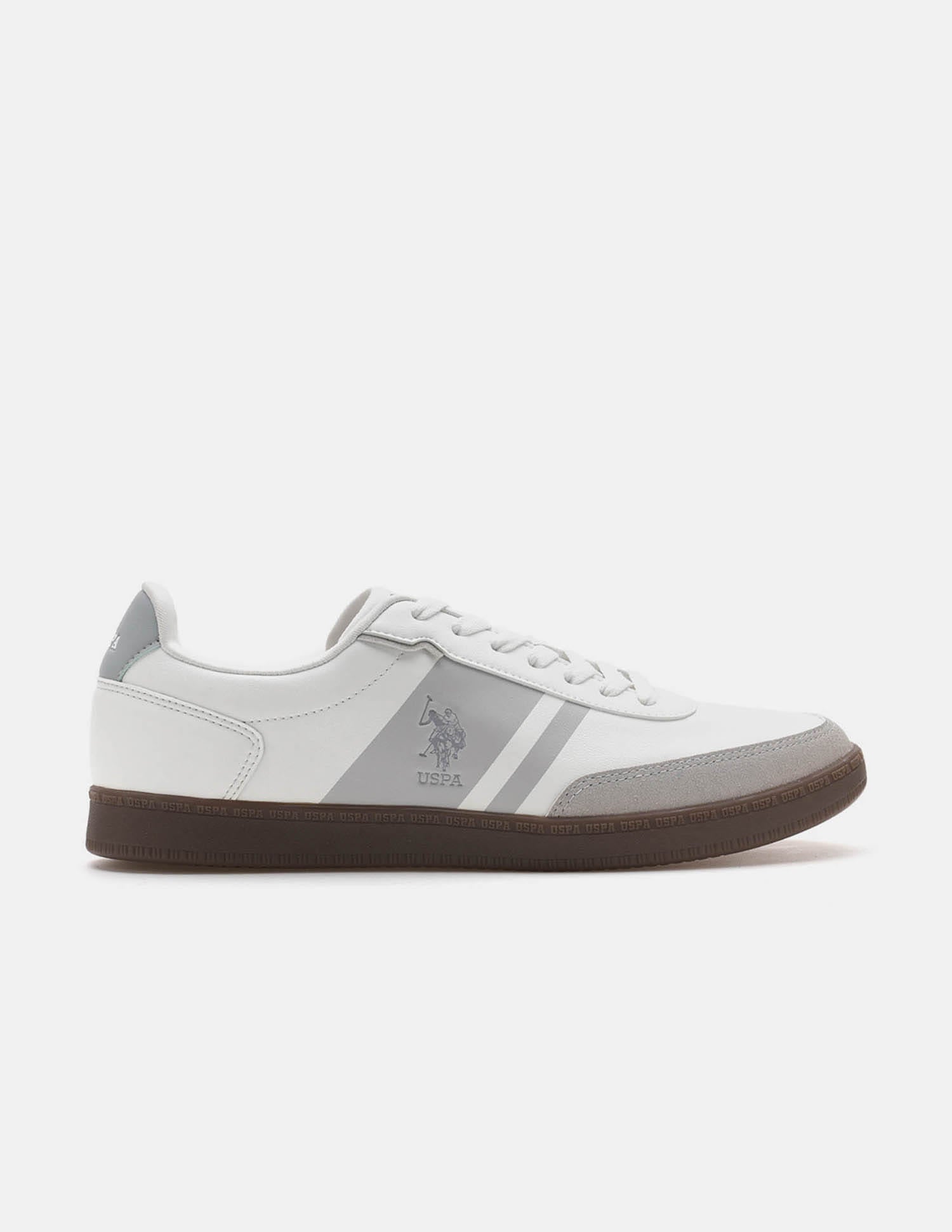 Men Hilton Colour Blocked Sneakers White - U.S. Polo Assn. India | Large