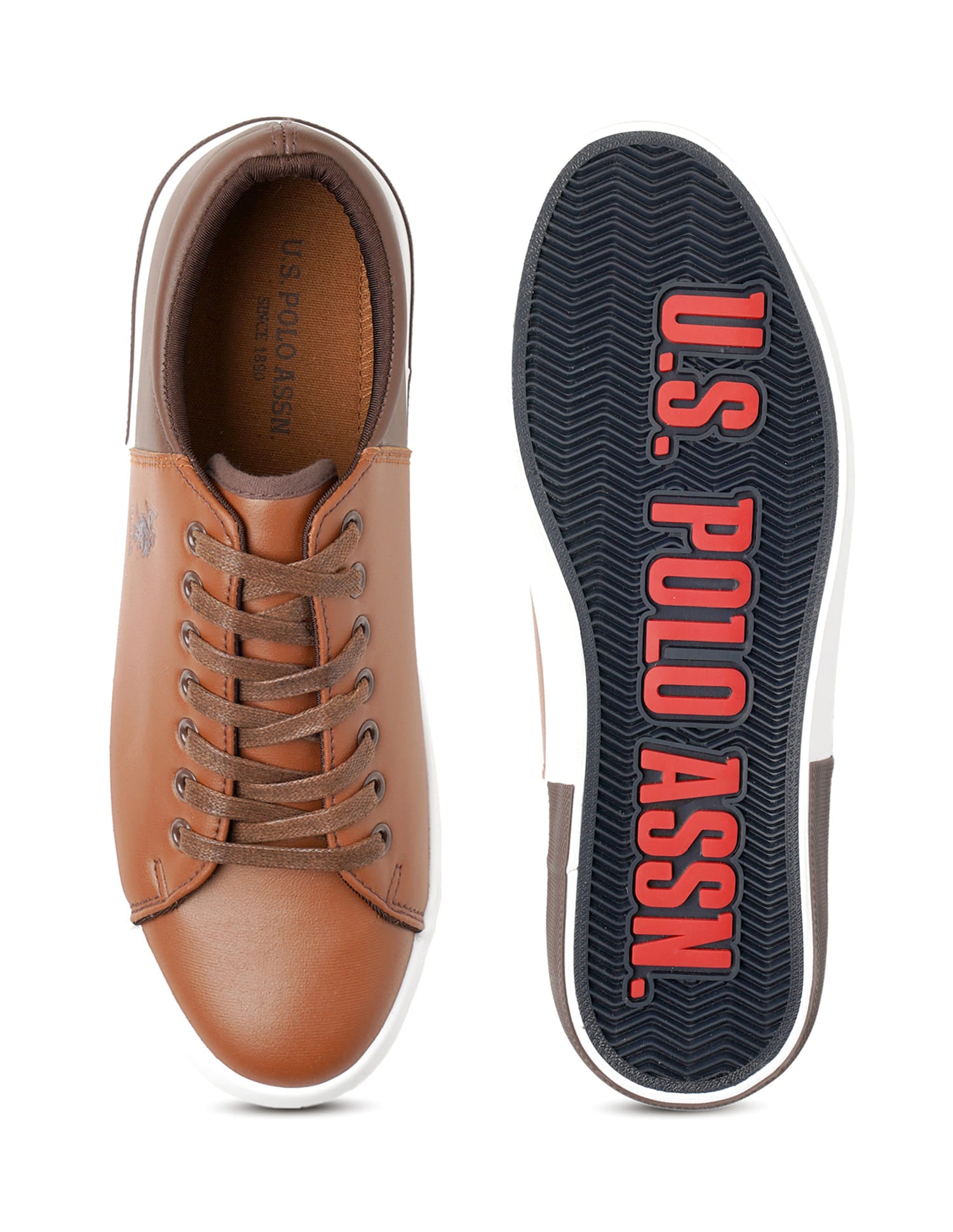 Men Solid Padry 4.0 Sneakers Tan - U.S. Polo Assn. India | Large