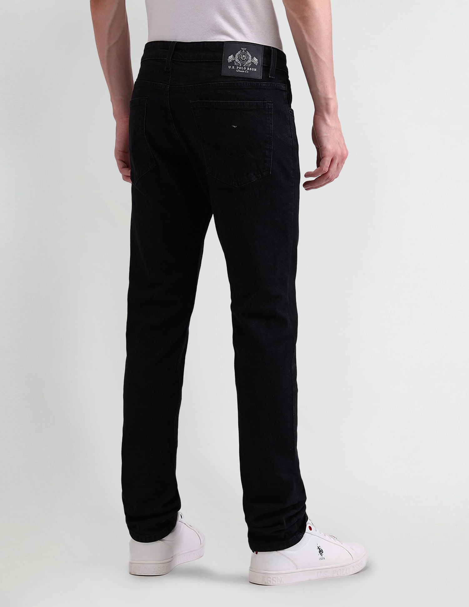 Brandon Slim Tapered Black Jeans Black - U.S. Polo Assn. India | Large