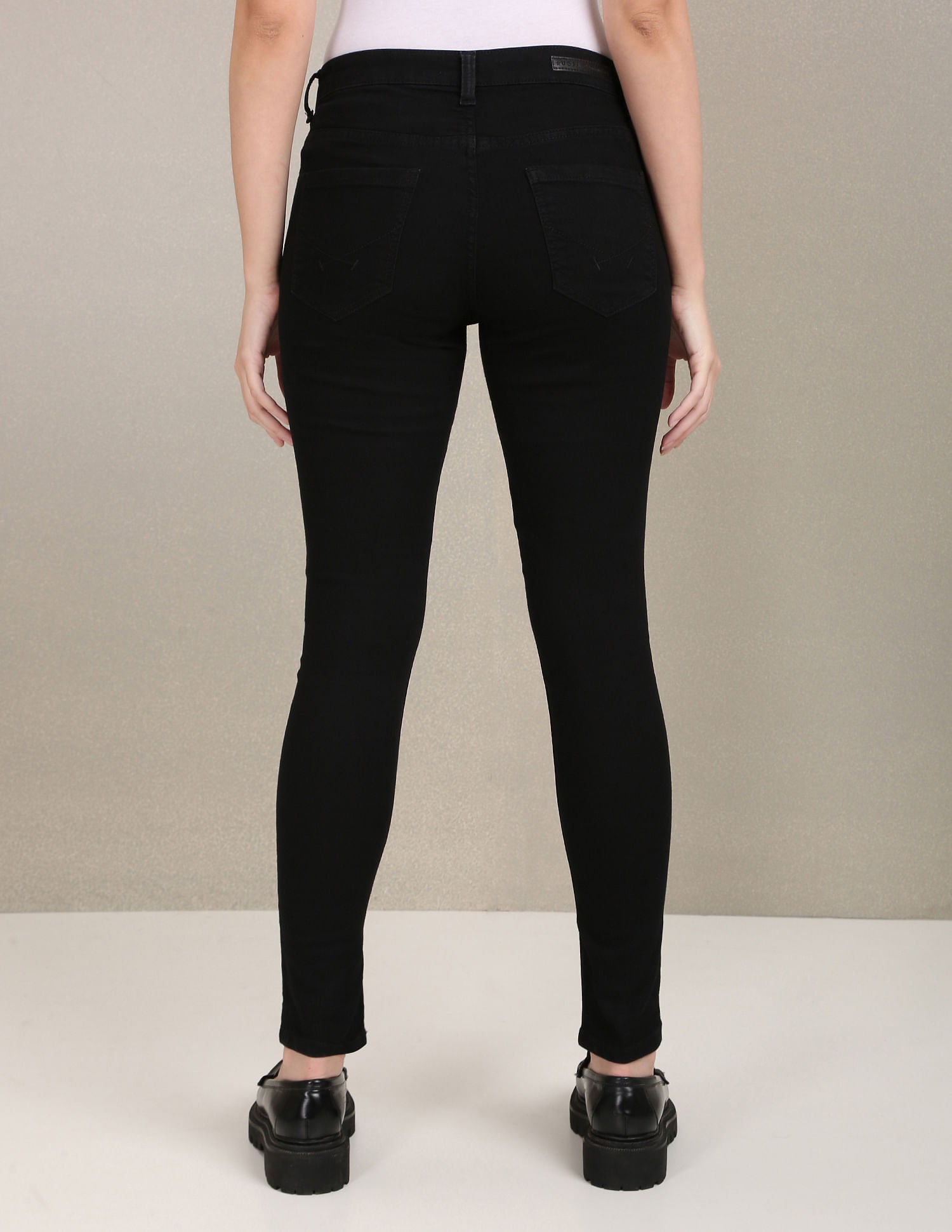 Mid Rise Skinny Fit Jeans Black - U.S. POLO ASSN. | Large