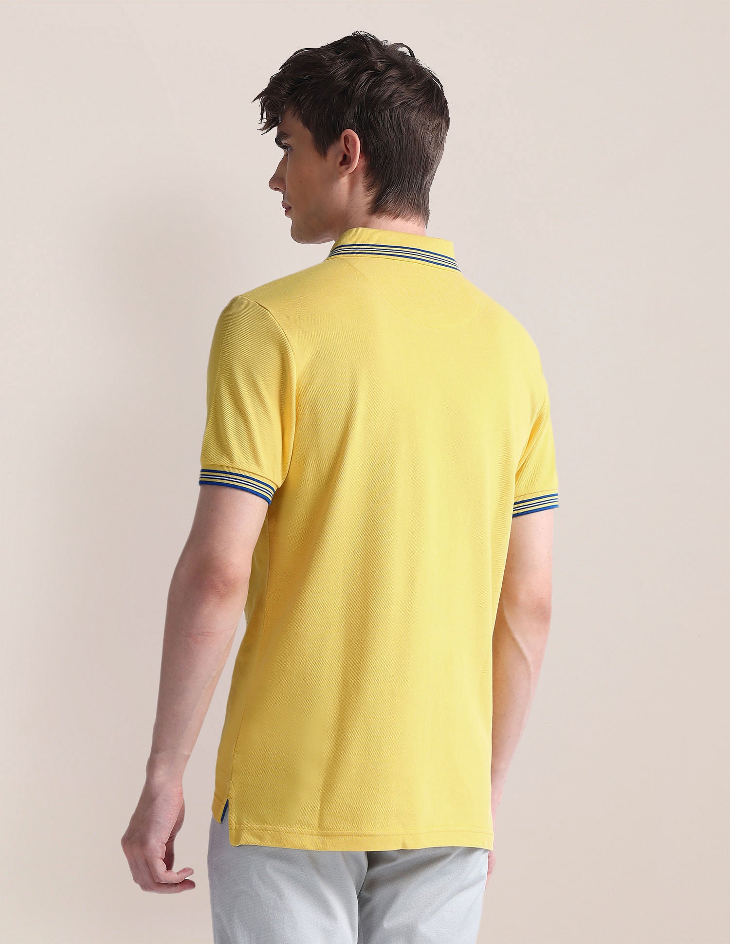 Slim Fit Short Sleeve Polo Shirt Yellow - U.S. POLO ASSN. | Large