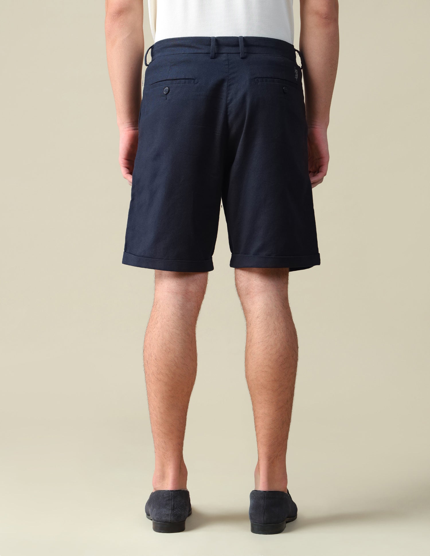 Mid Rise Slim Fit Shorts Navy - U.S. Polo Assn. India | Large