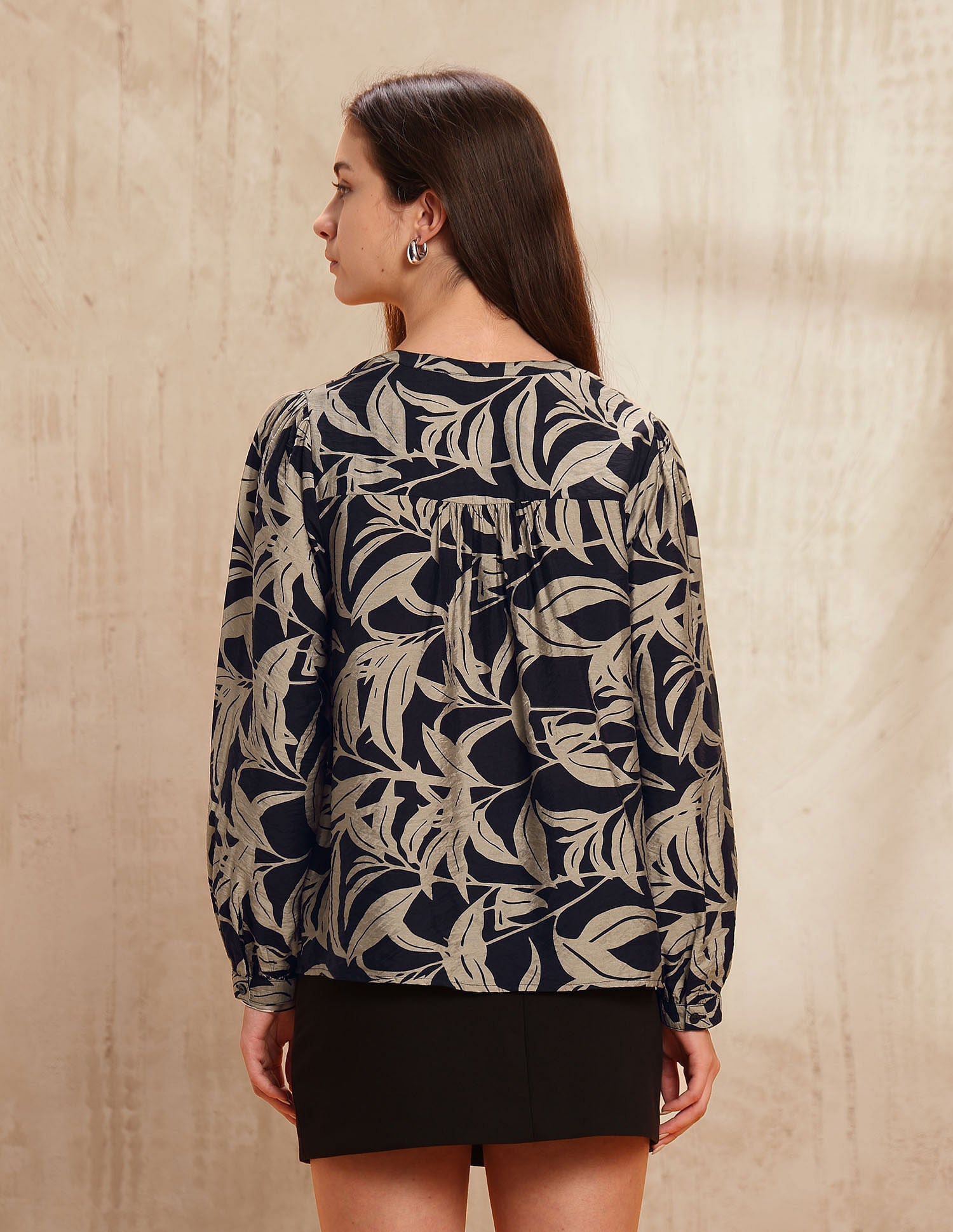 Regular Fit Abstract Printed Shirt Black - U.S. Polo Assn. India | Large