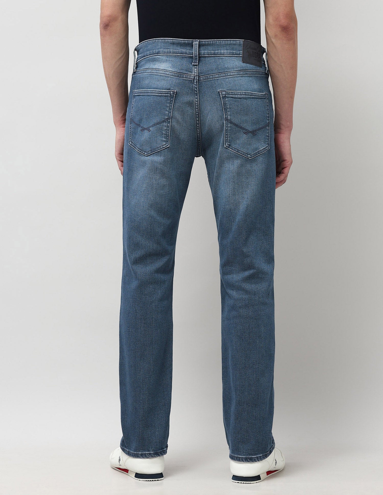 Harold Slim Straight Fit Blue Jeans Ms Wash - U.S. POLO ASSN. | Large