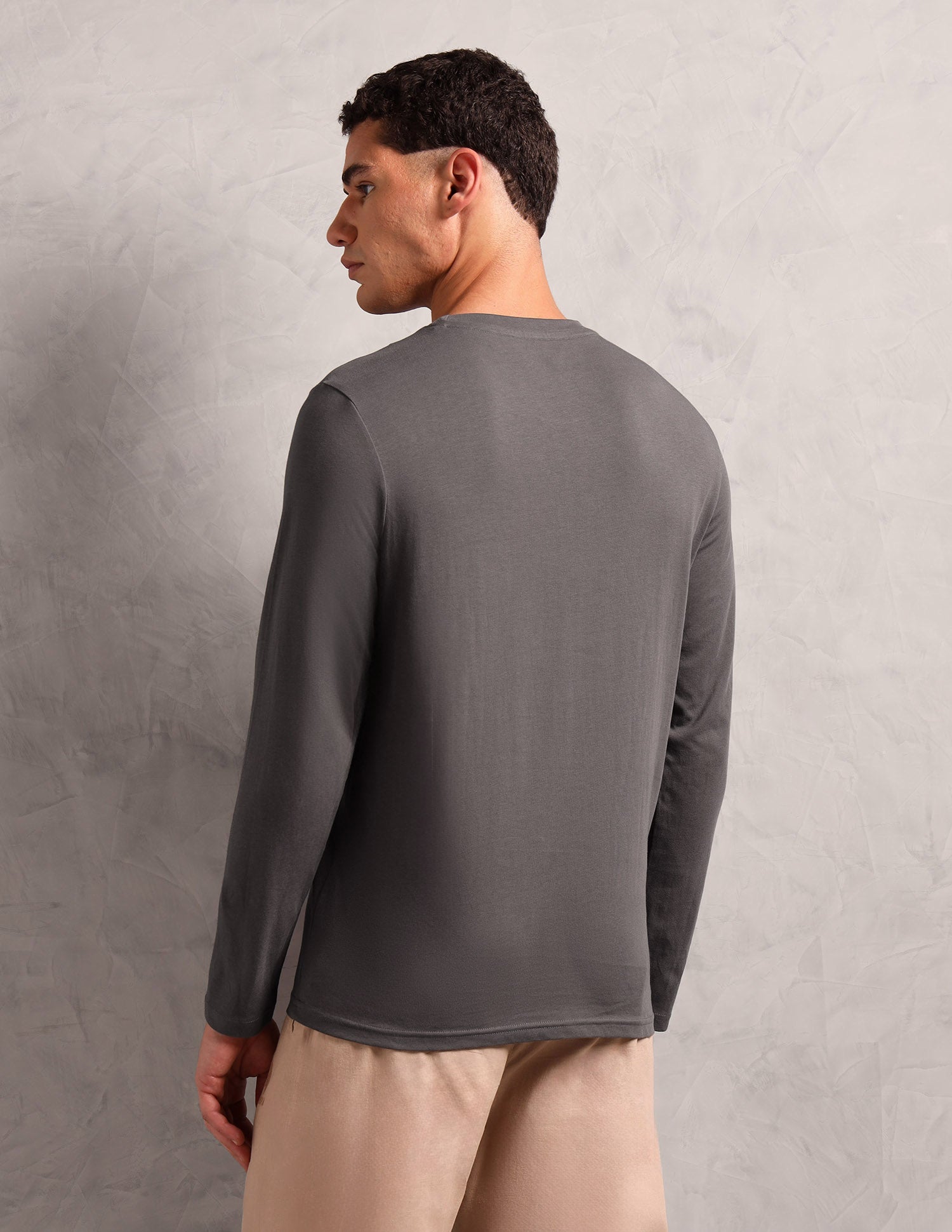 Comfort Fit Solid I693 Lounge T-Shirt - Pack Of 1 Grey - U.S. POLO ASSN. | Large