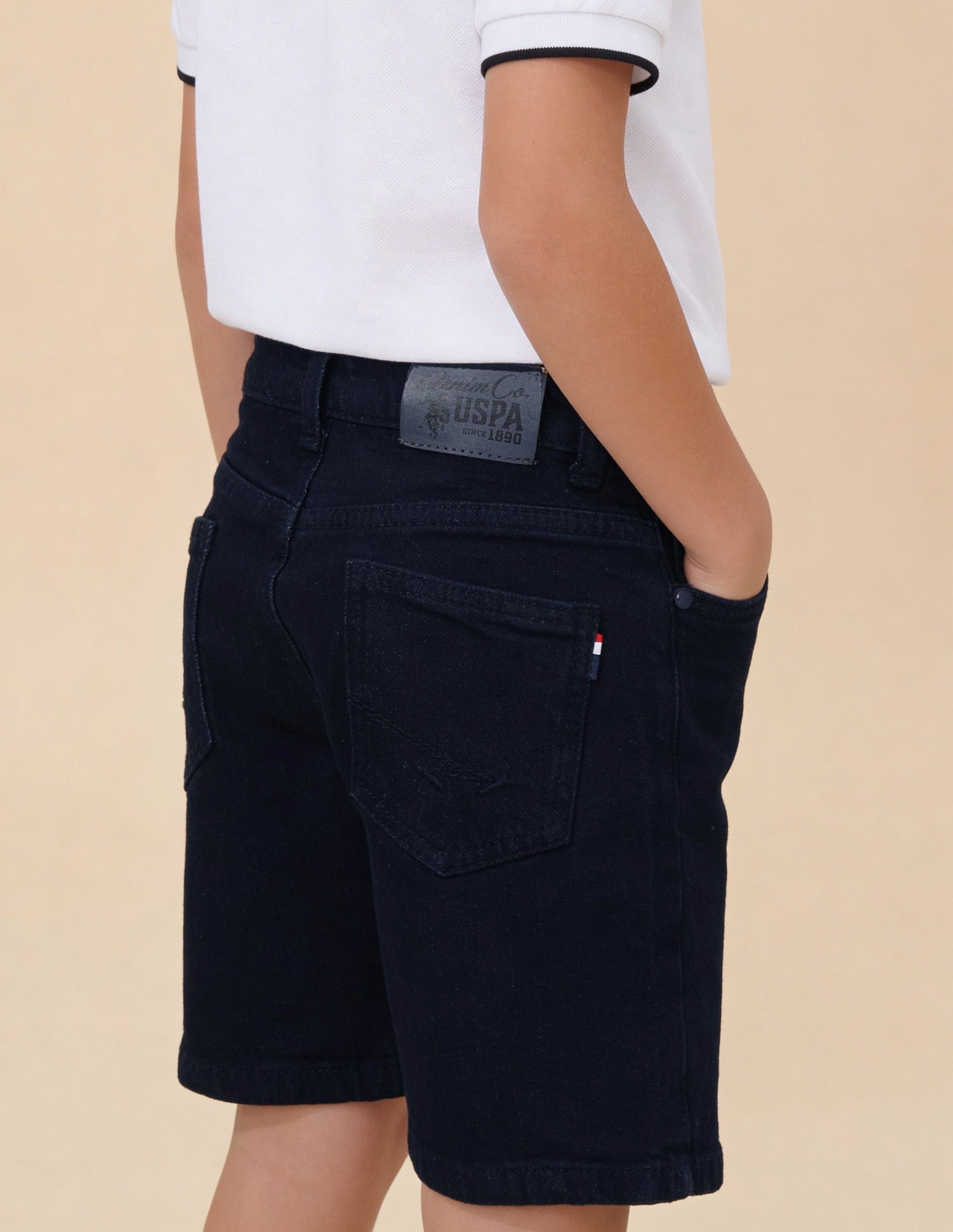 Mid Rise Regular Fit Shorts Dark Blue - U.S. Polo Assn. India | Large