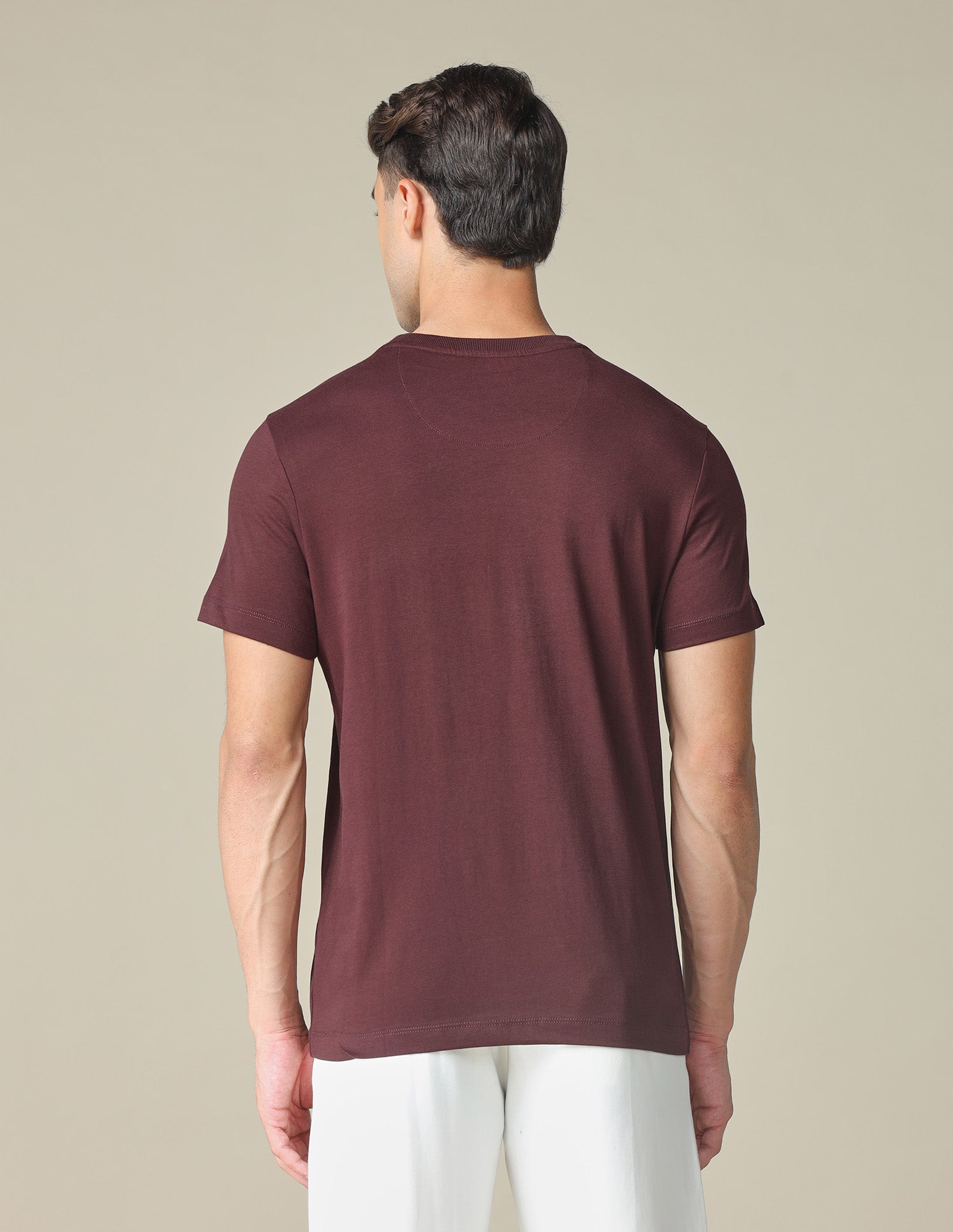 Pure Cotton Graphic Printed T- Shirt Maroon - U.S. POLO ASSN. | Large