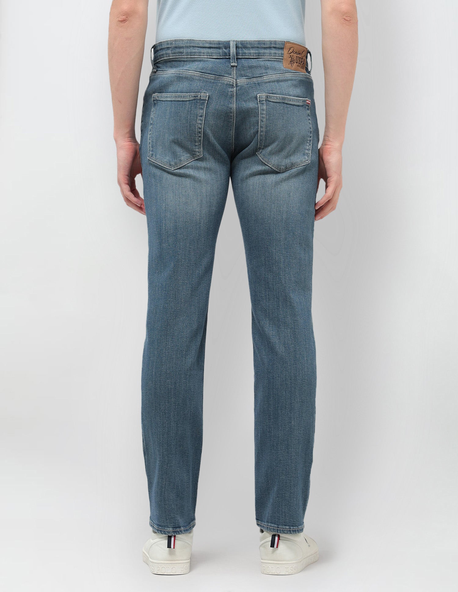 Harold Slim Straight Fit Blue Jeans Blue - U.S. POLO ASSN. | Large