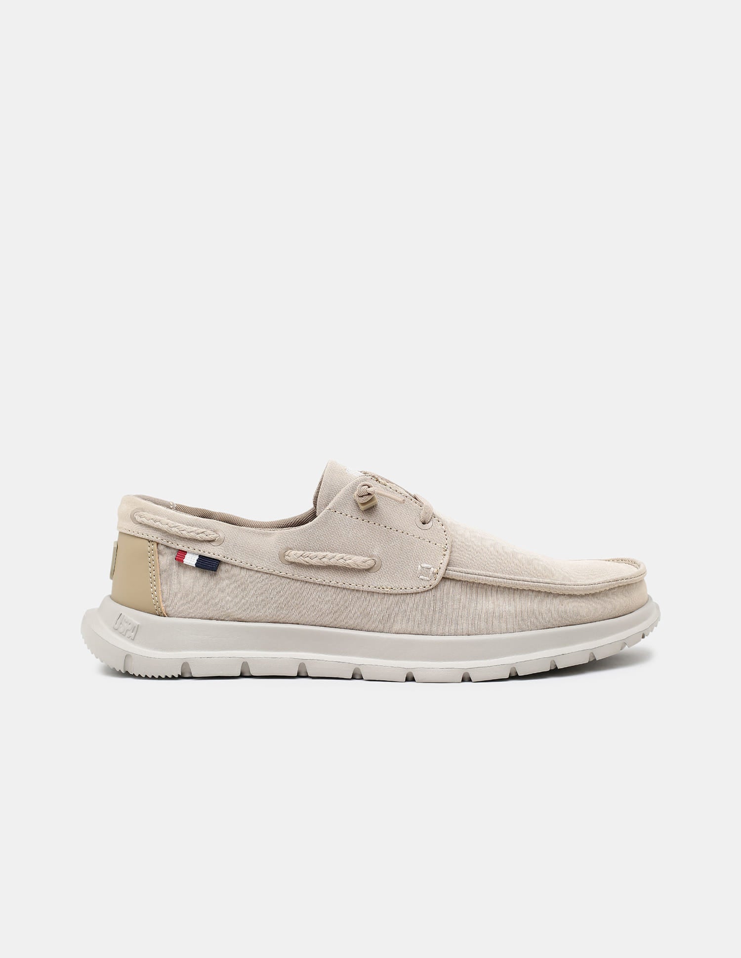 Round Toe Slip Ons Ciro Sneakers Beige - U.S. Polo Assn. India | Large