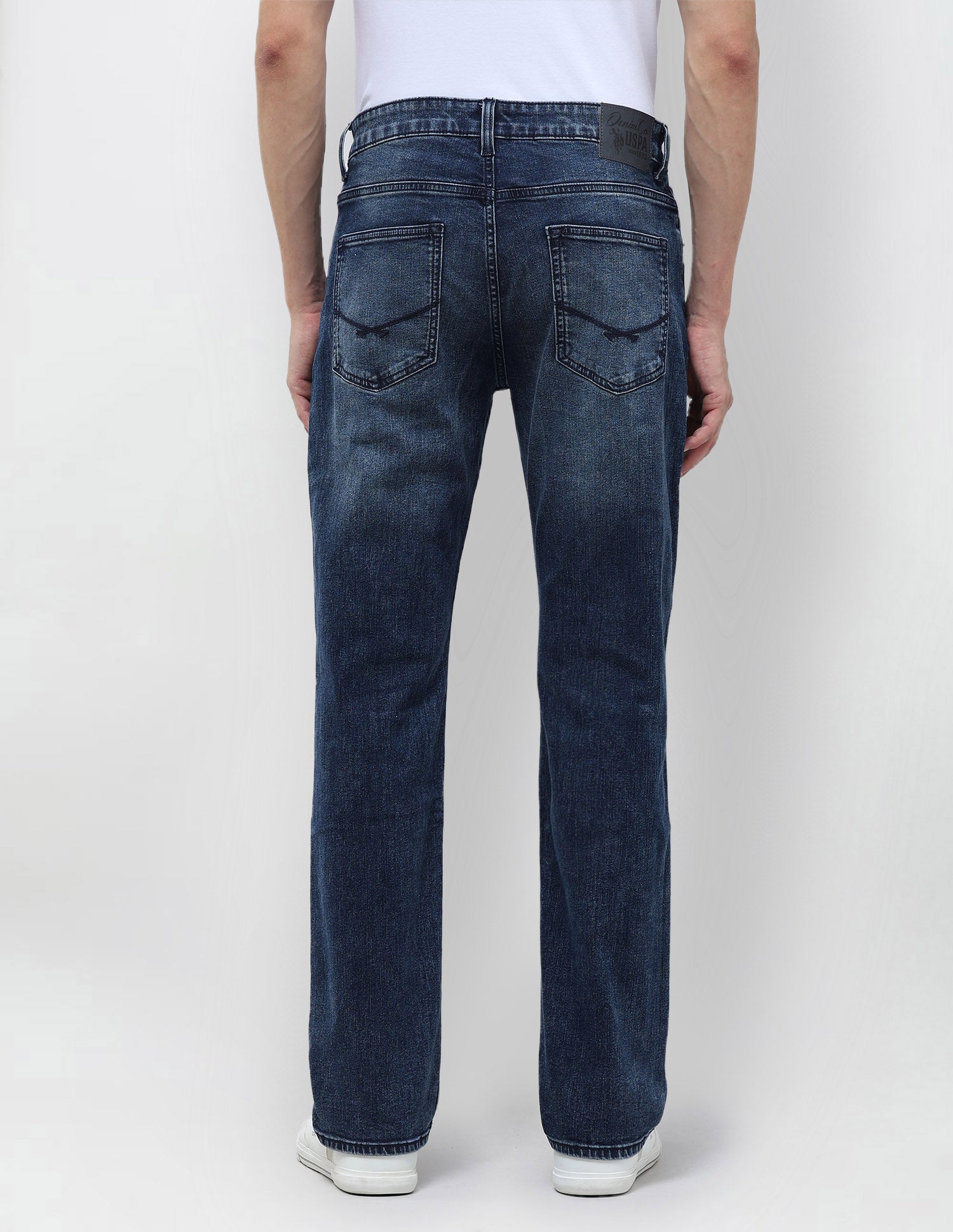 Harold Slim Straight Fit Blue Jeans Indigo - U.S. POLO ASSN. | Large