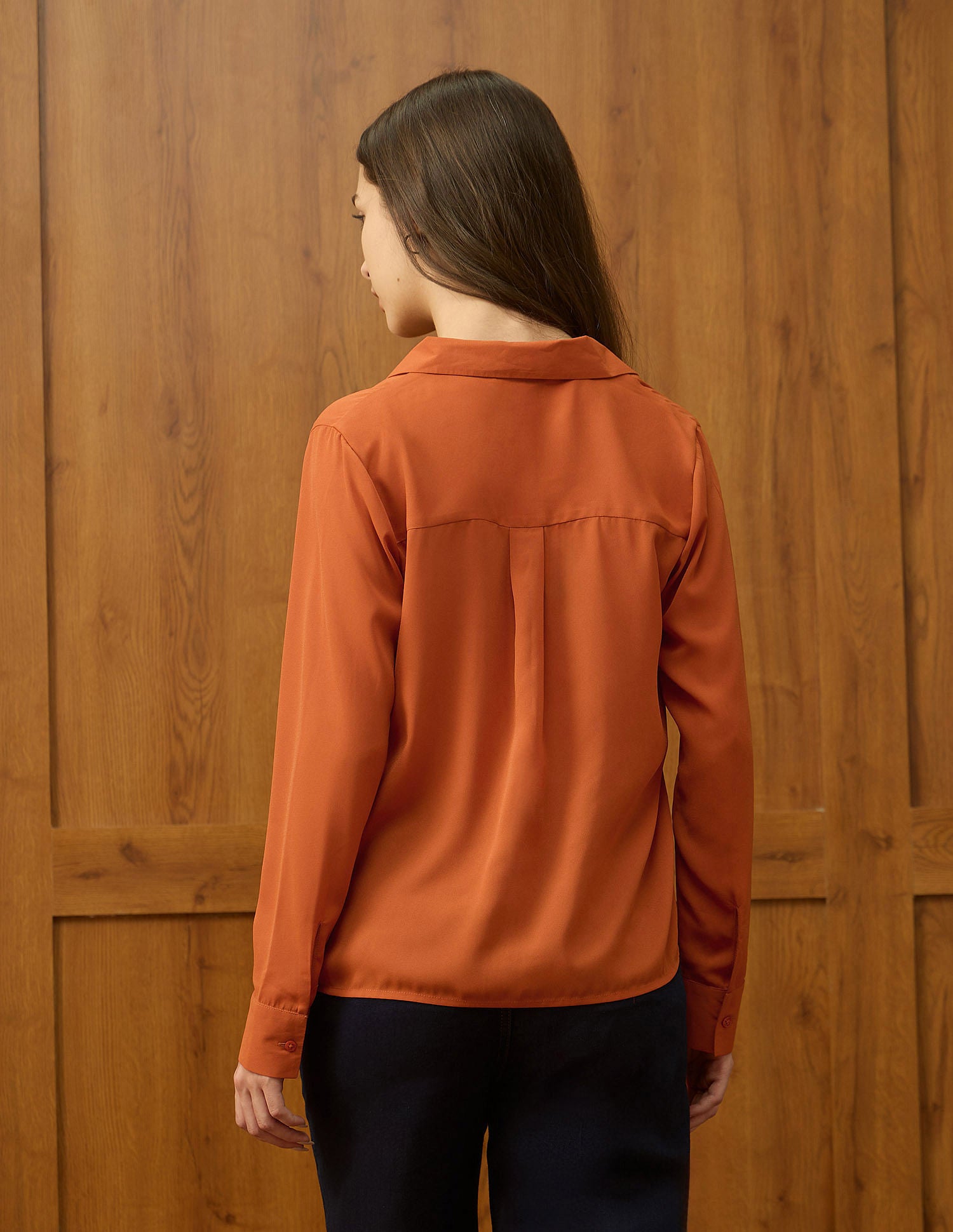 Regular Fit Solid Shirt Rust - U.S. POLO ASSN. | Large