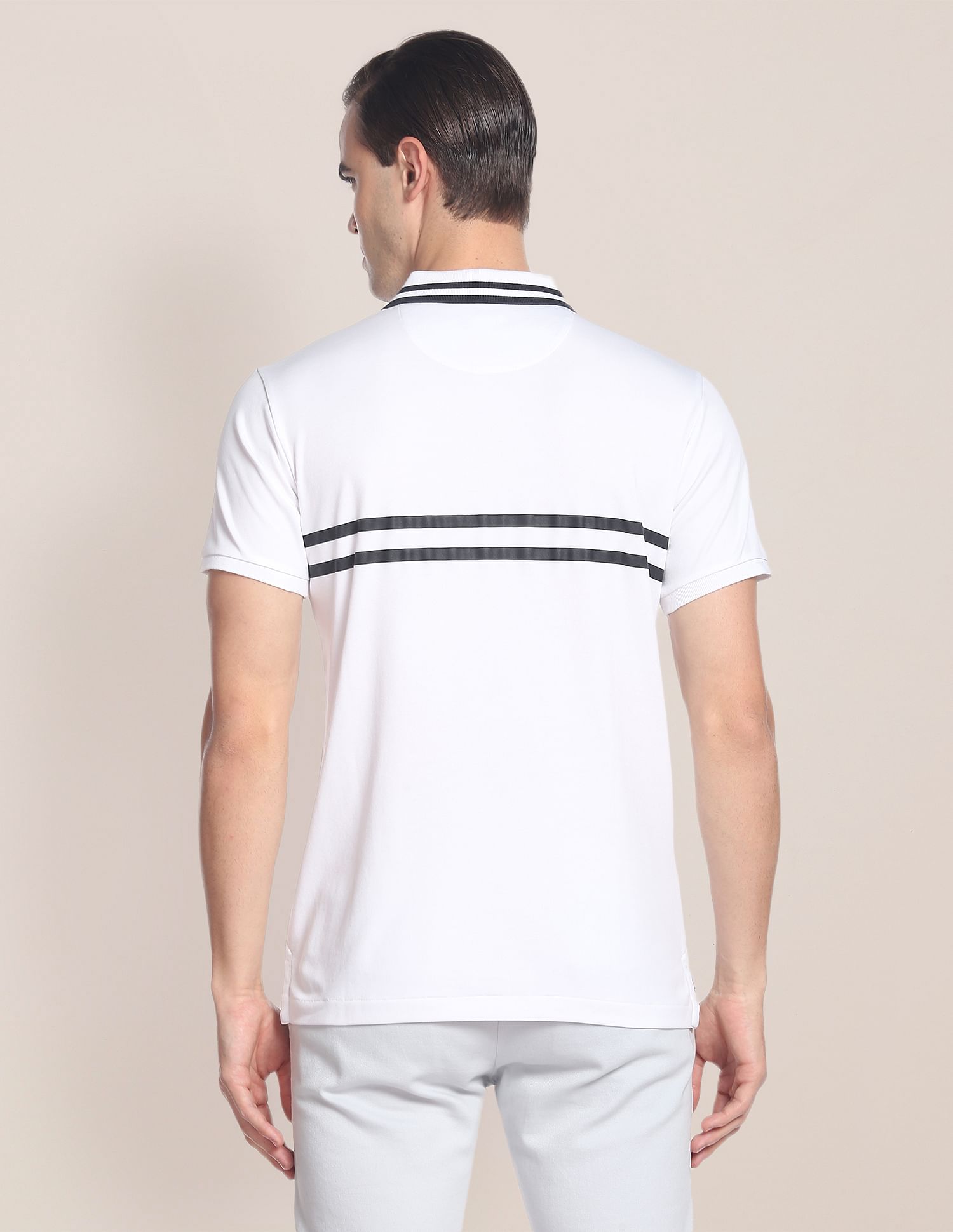 Striped Collar Zipper Polo Shirt – U.S. Polo Assn. India