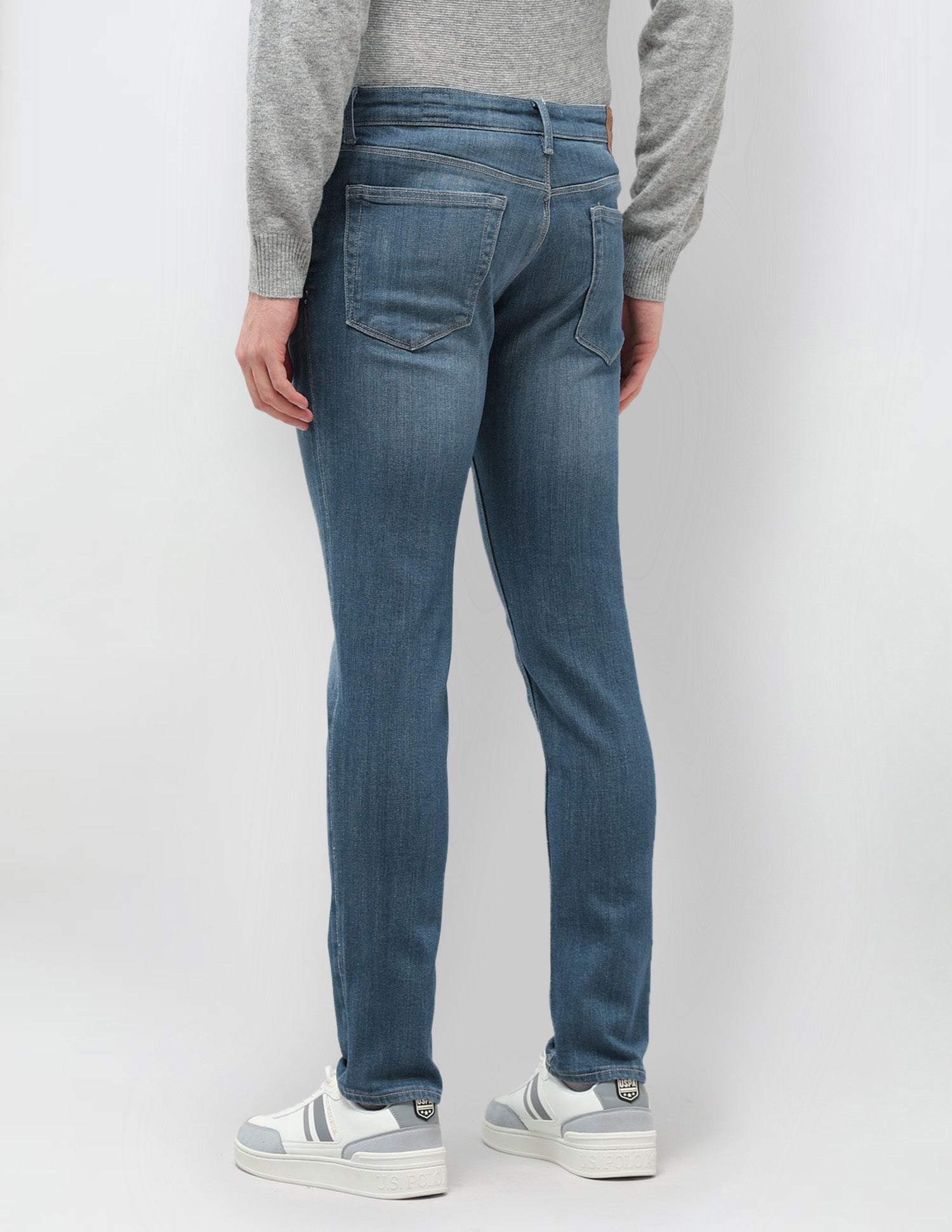 Brandon Slim Tapered Fit Blue Jeans Blue - U.S. POLO ASSN. | Large