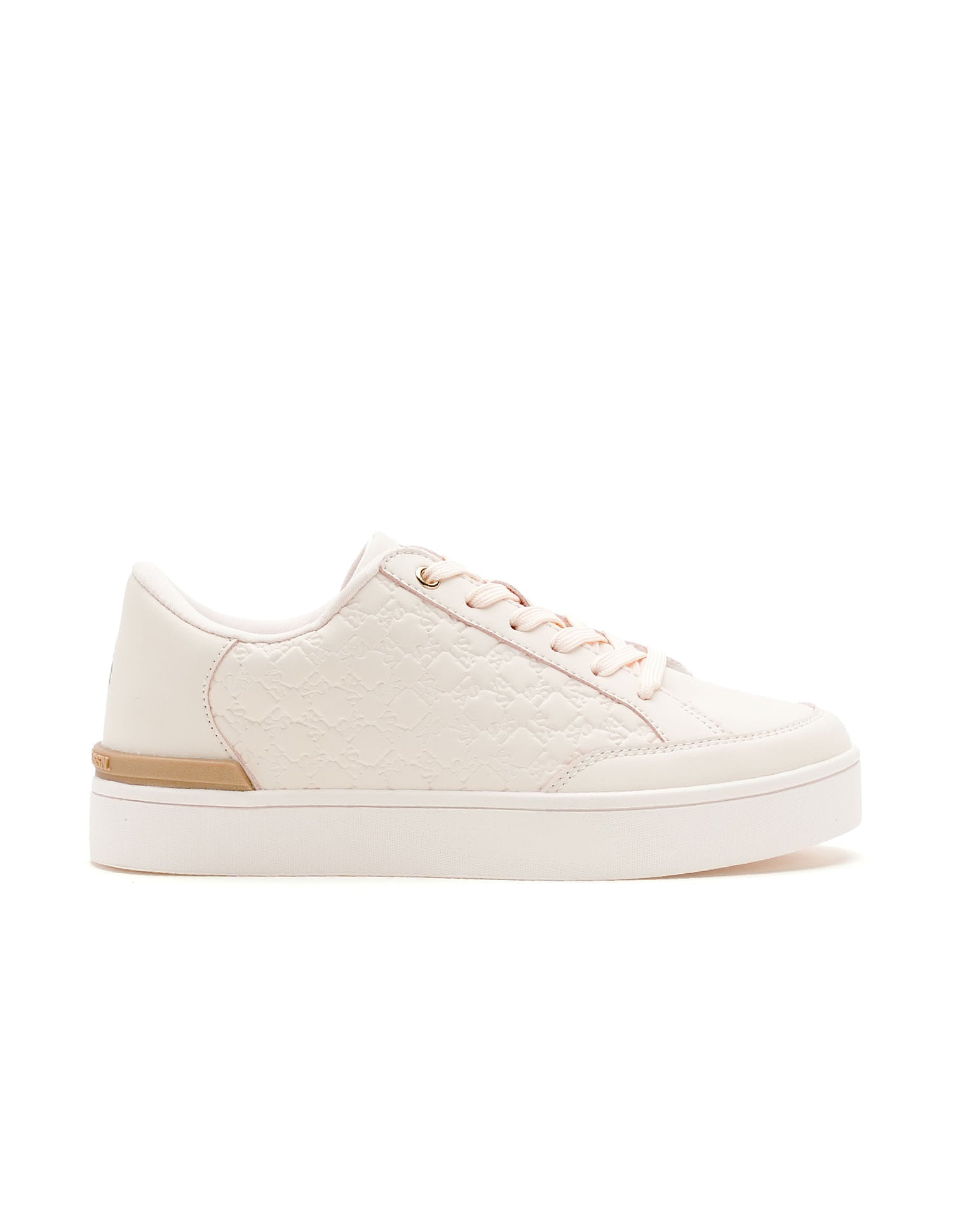 Women Debossed Branding Mila Sneakers Pink - U.S. Polo Assn. India | Large
