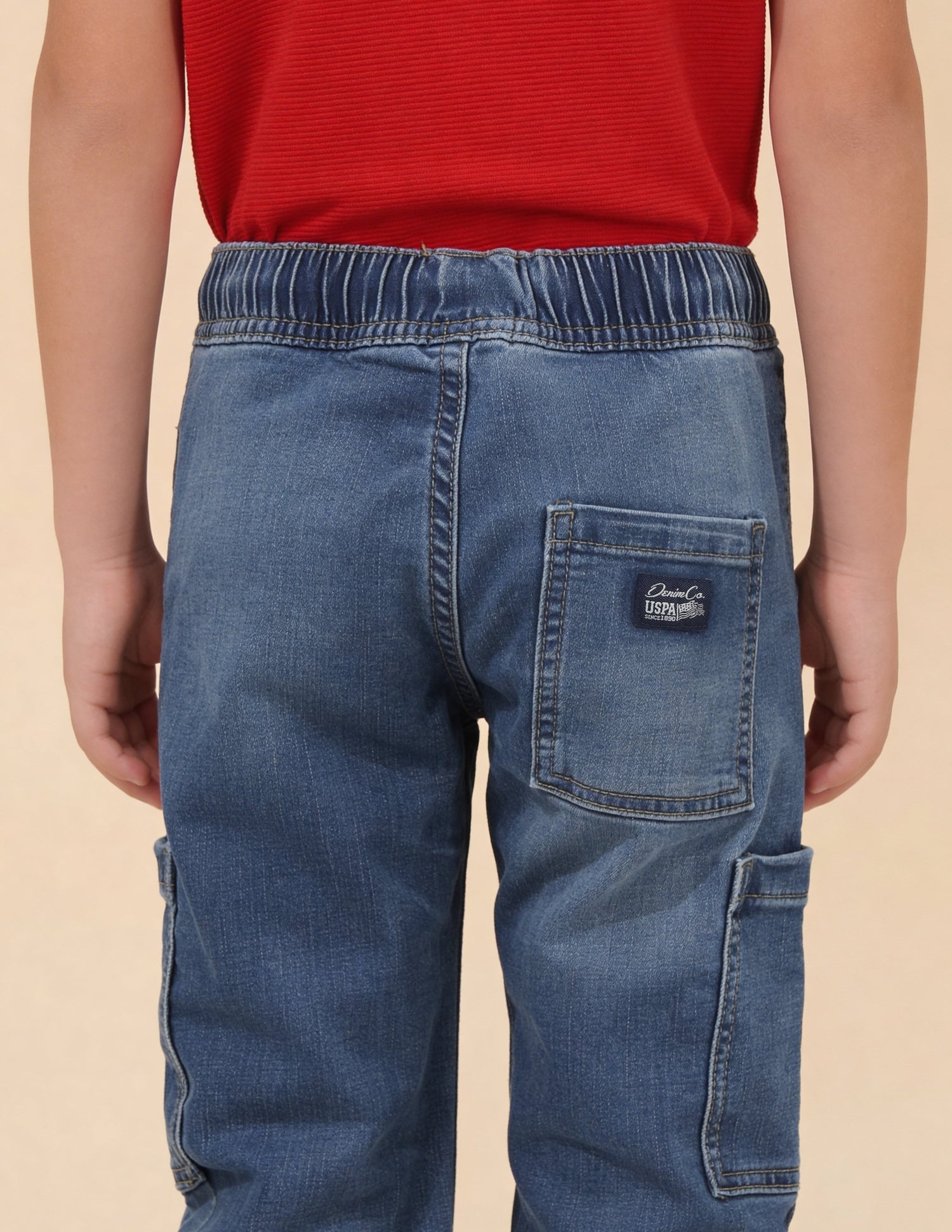 Relaxed Fit Stone Washed Jeans Light Blue - U.S. Polo Assn. India | Large