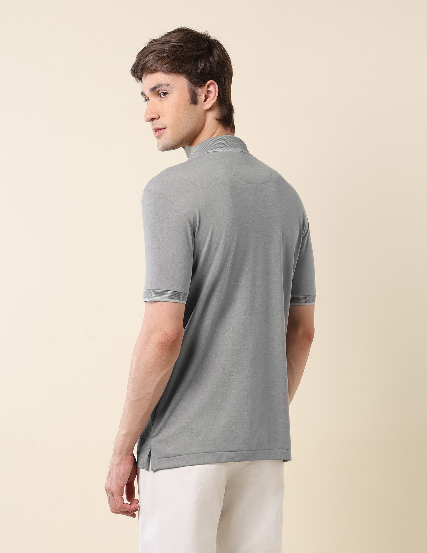 Solid Monochrome Majesty Polo Shirt Grey - U.S. Polo Assn. India | Large