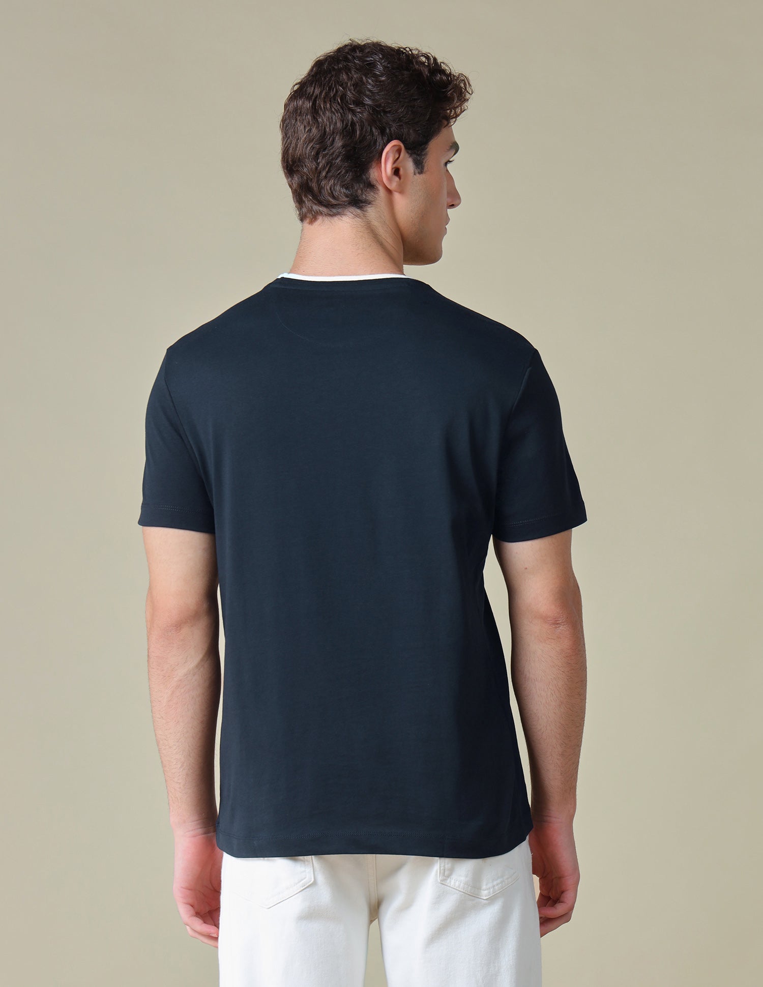 Graphic Brand Printed Slim Fit T-Shirt Navy - U.S. Polo Assn. India | Large