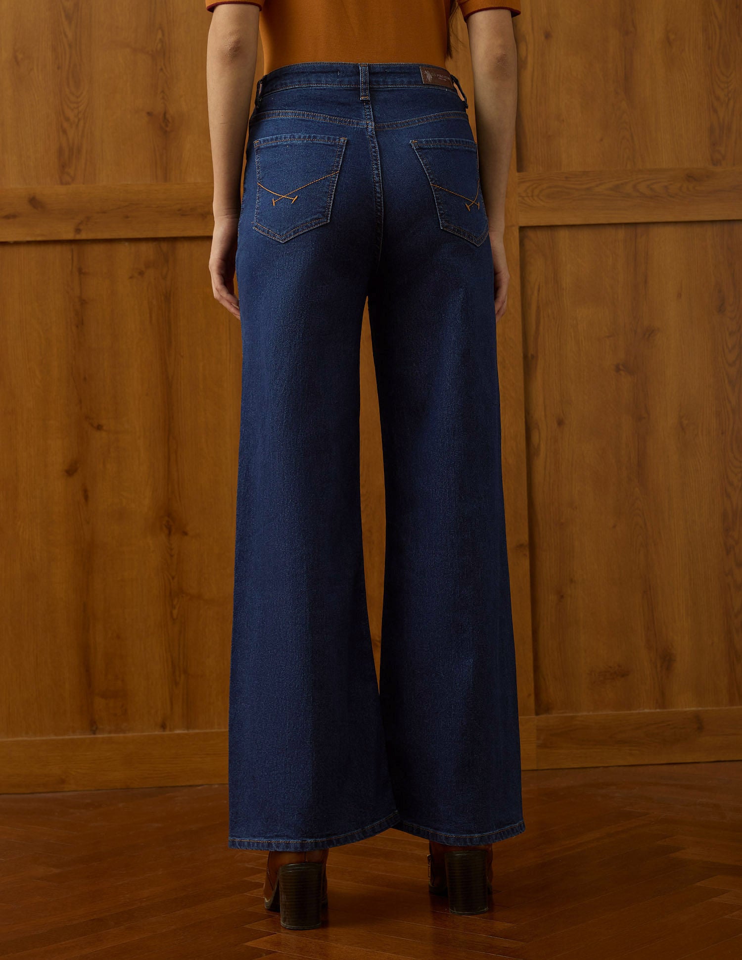 High Rise Baggy Fit Jeans Blue - U.S. POLO ASSN. | Large