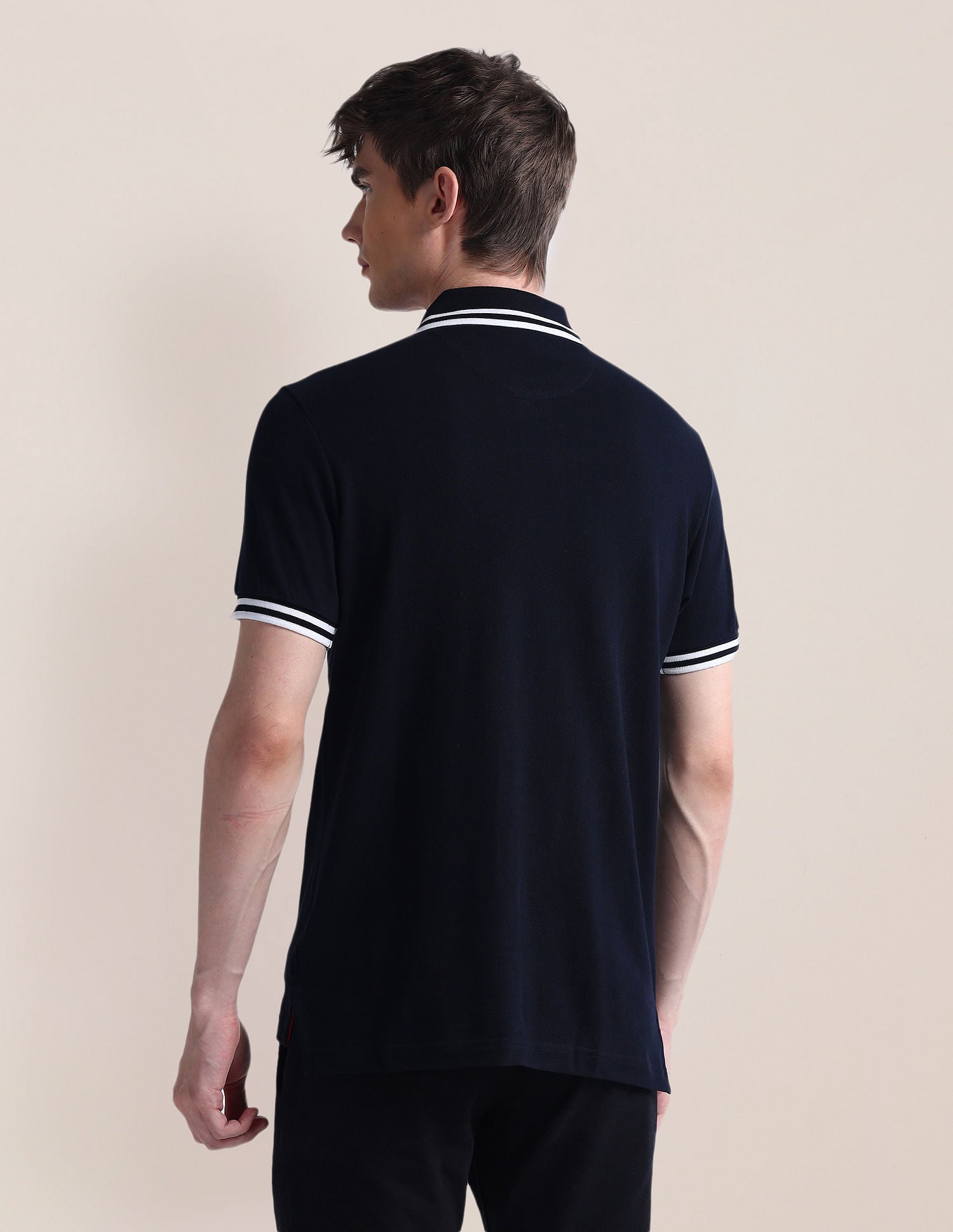 Slim Fit Short Sleeve Polo Shirt Navy - U.S. POLO ASSN. | Large