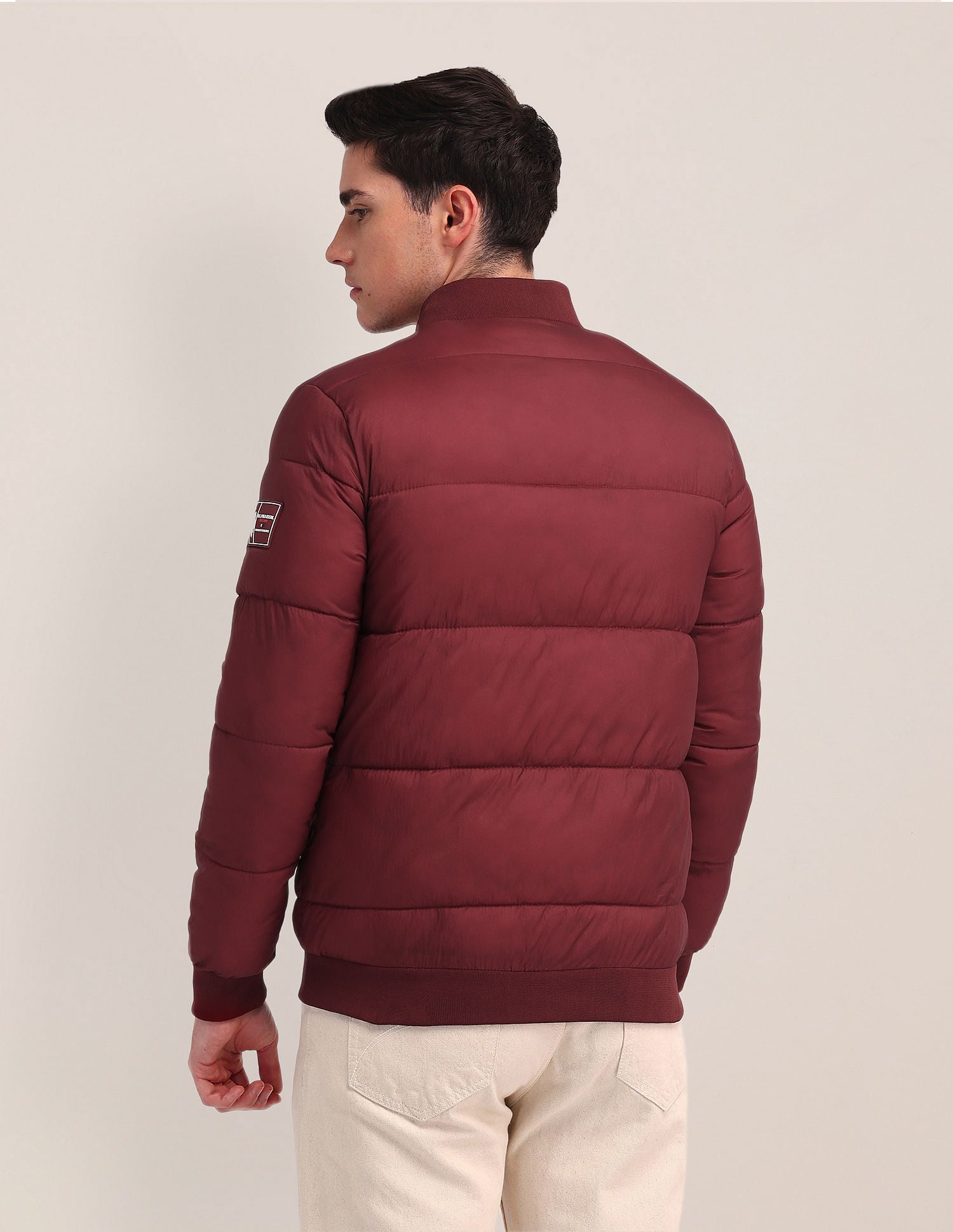 Regular Fit Solid Padded Jacket Red - U.S. POLO ASSN. | Large