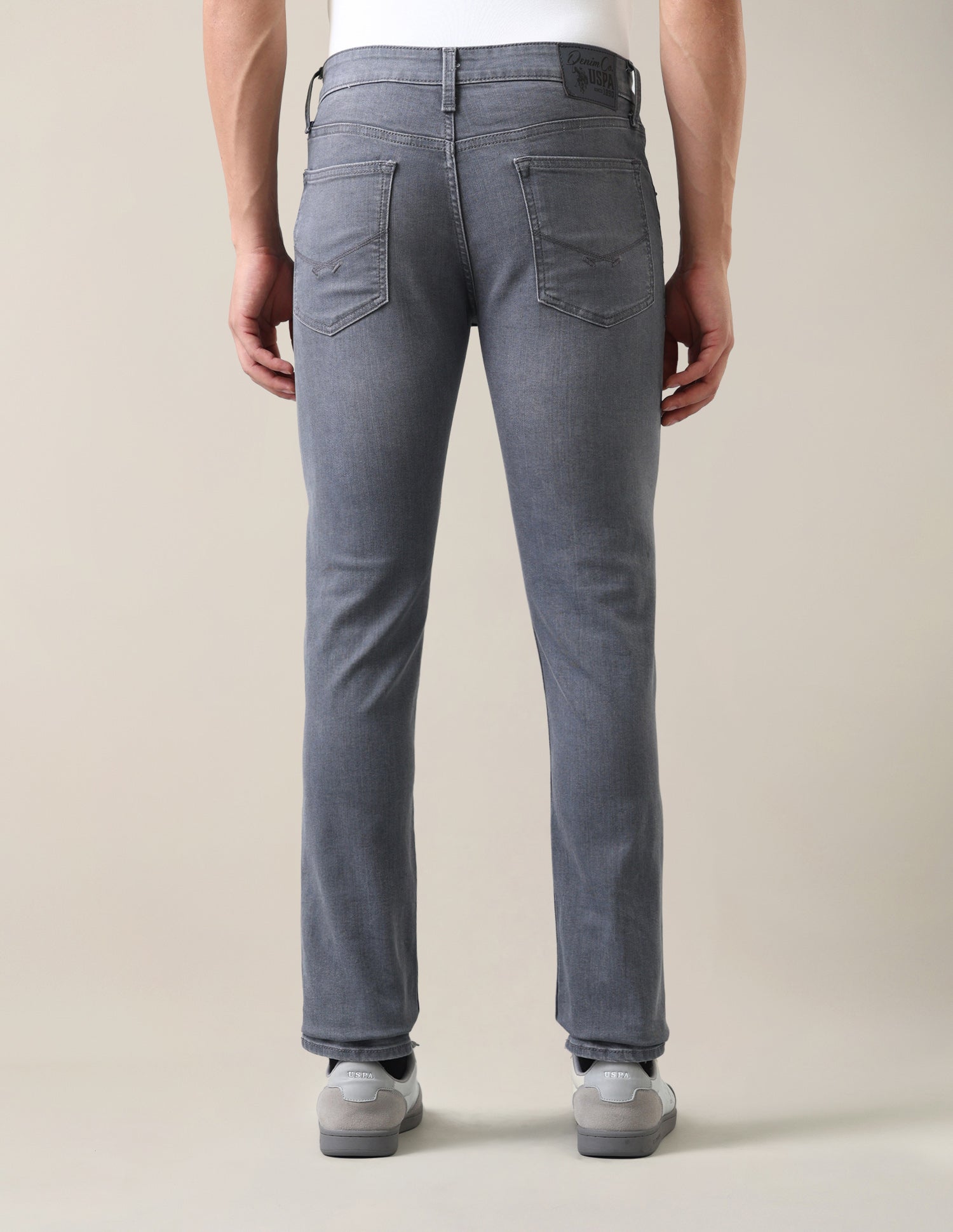 Regallo Skinny Fit Grey Jeans Grey - U.S. Polo Assn. India | Large