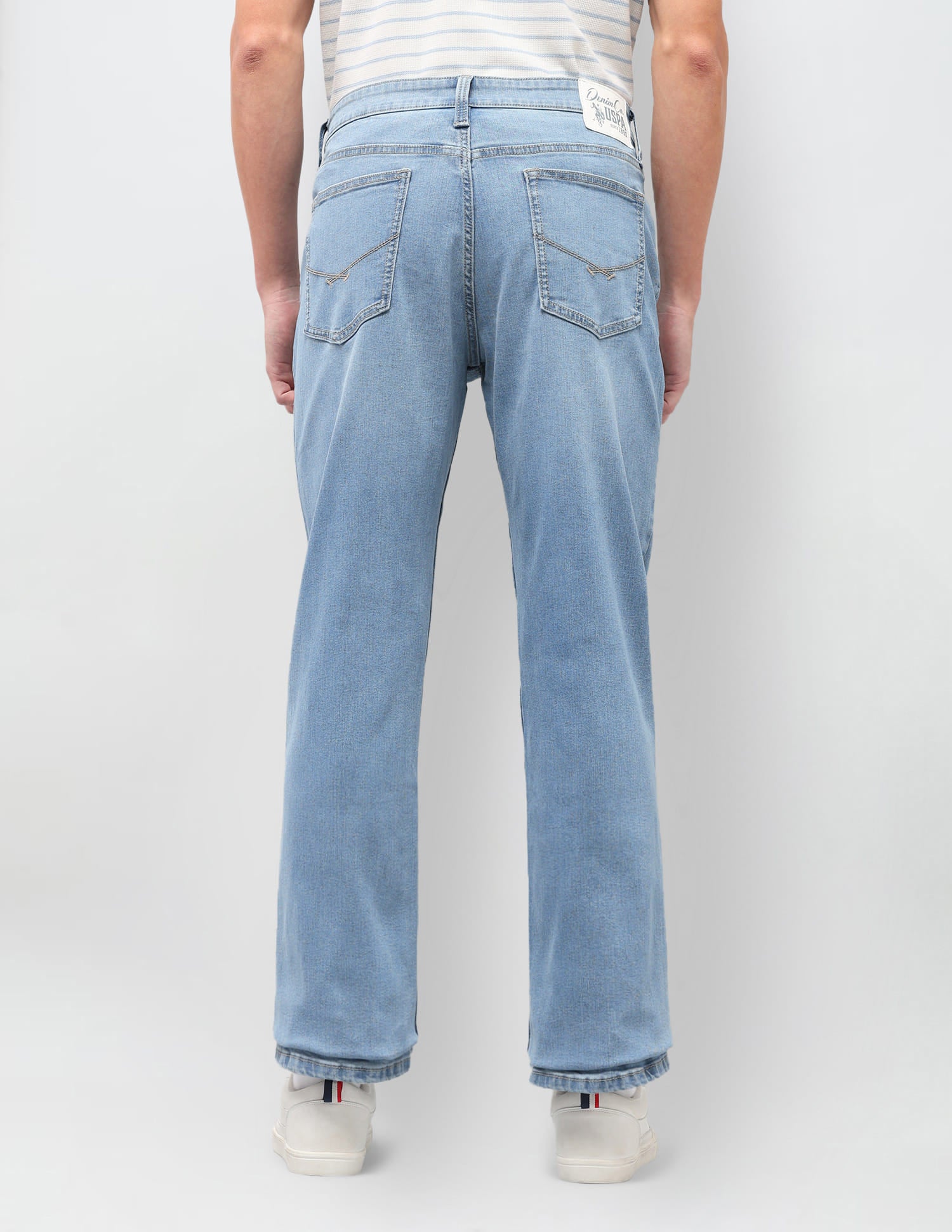 Solid Bootcut Jeans Blue - U.S. Polo Assn. India | Large