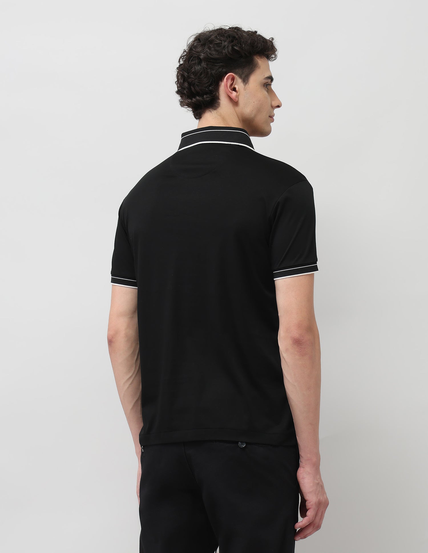 Regular Fit Pure Cotton Polo Shirt Black - U.S. POLO ASSN. | Large