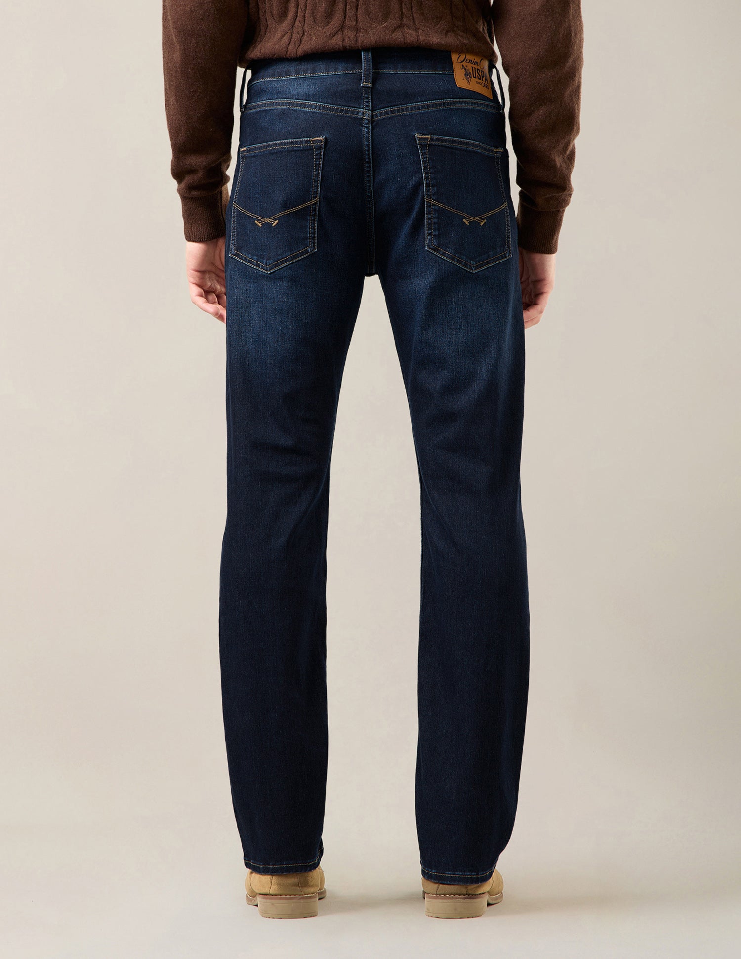 Harold Slim Straight Fit Blue Jeans Dark Indigo - U.S. Polo Assn. India | Large