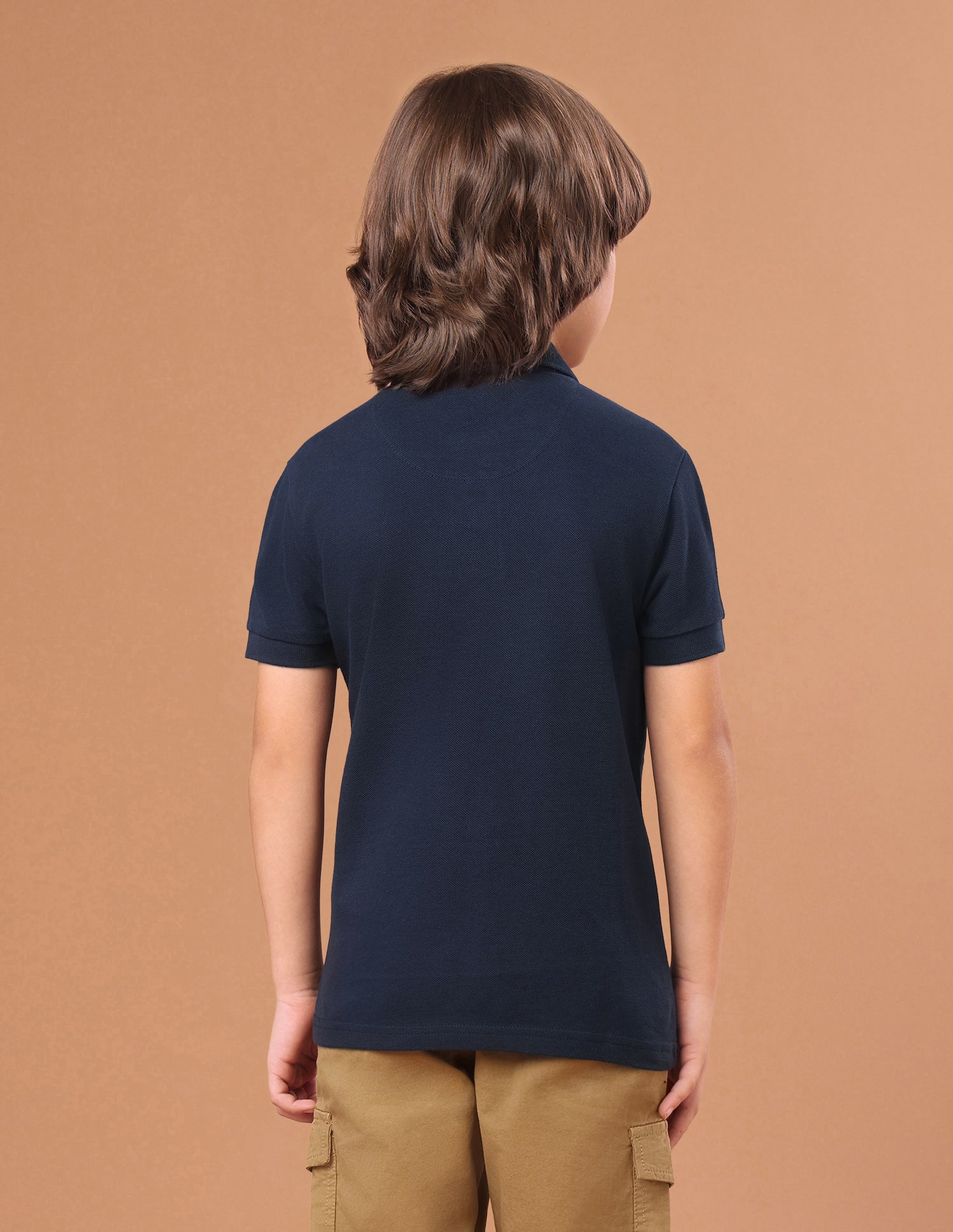 Solid Regular Fit Polo Shirt Navy - U.S. Polo Assn. India | Large