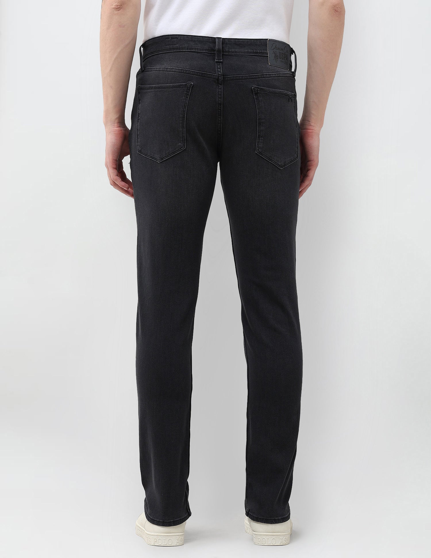 Brandon Slim Tapered Fit Black Jeans Black - U.S. Polo Assn. India | Large