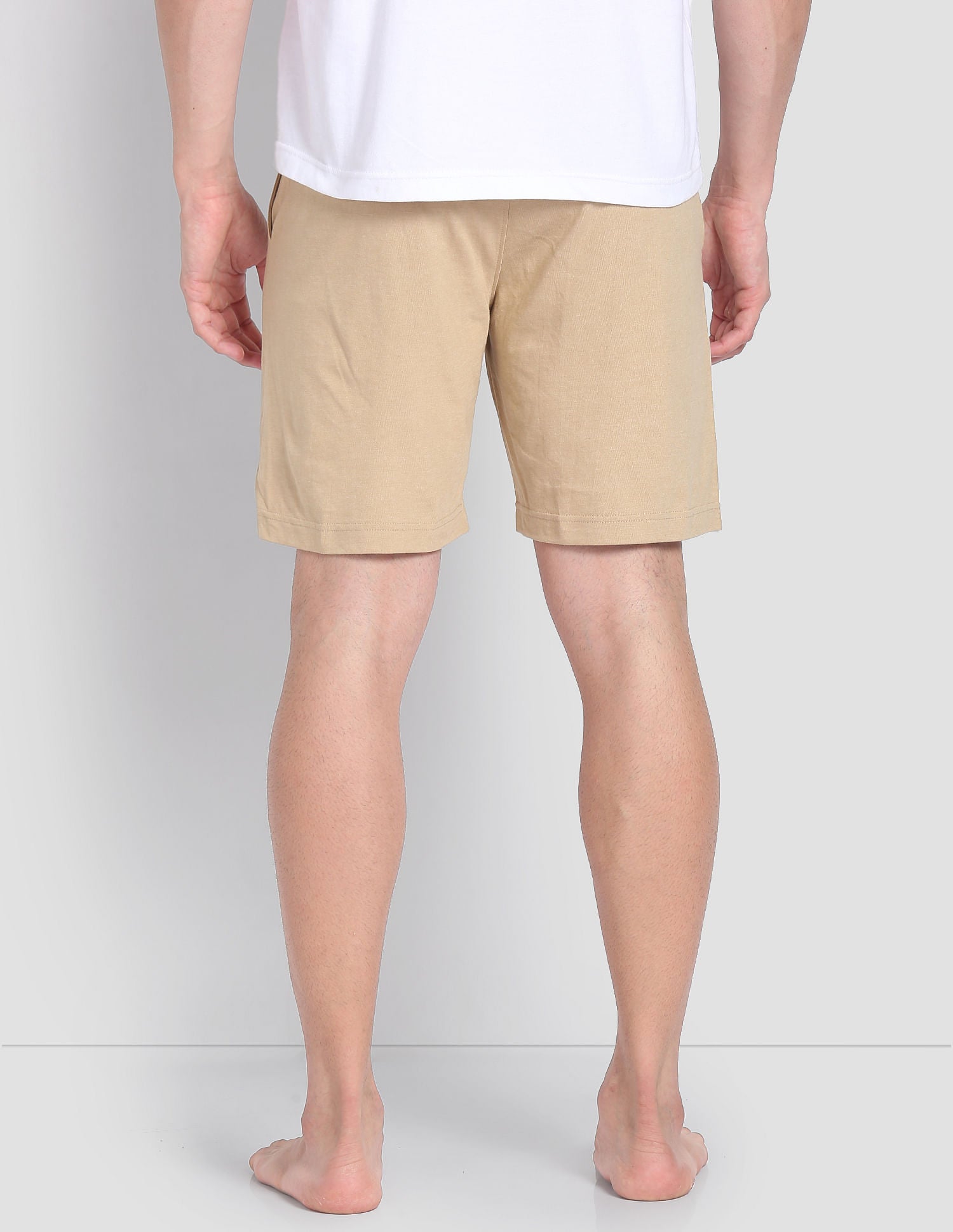 Solid Logo IYBF Knit Shorts - Pack Of 1 Beige - U.S. POLO ASSN. | Large