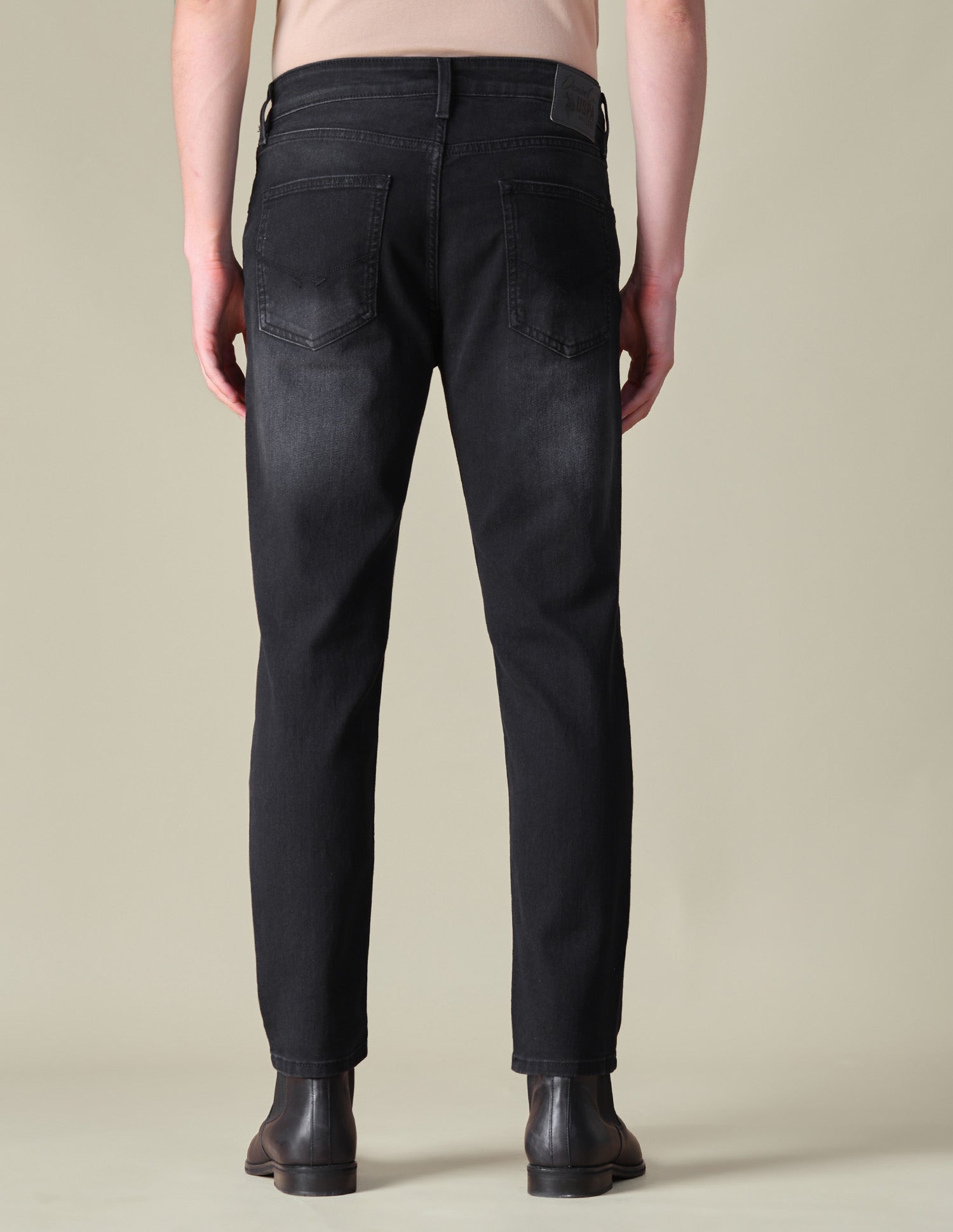 Comfort Cropped Fit Black Jeans Black - U.S. POLO ASSN. | Large