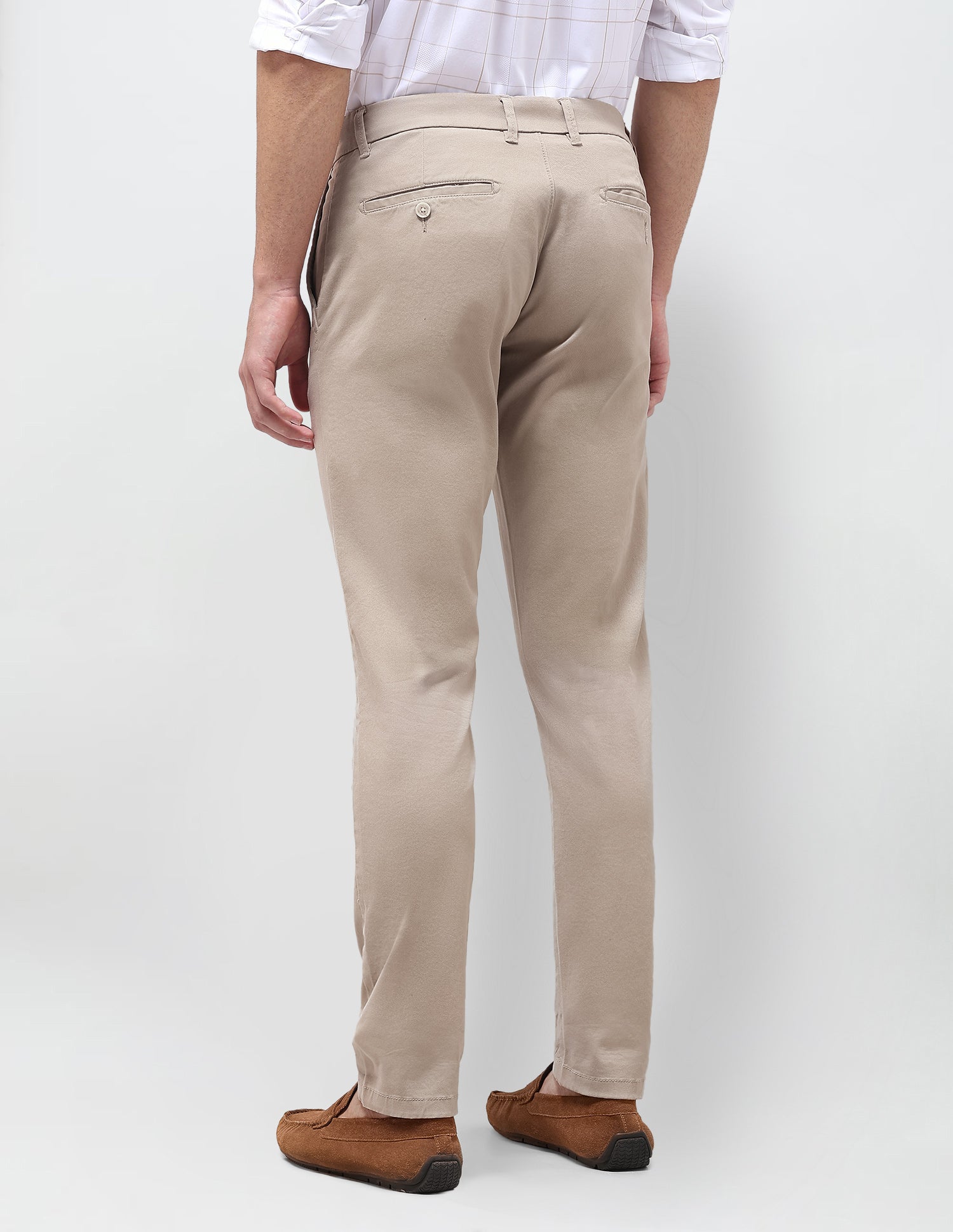 Twill Austin Slim Fit Trousers Light Khaki - U.S. Polo Assn. India | Large