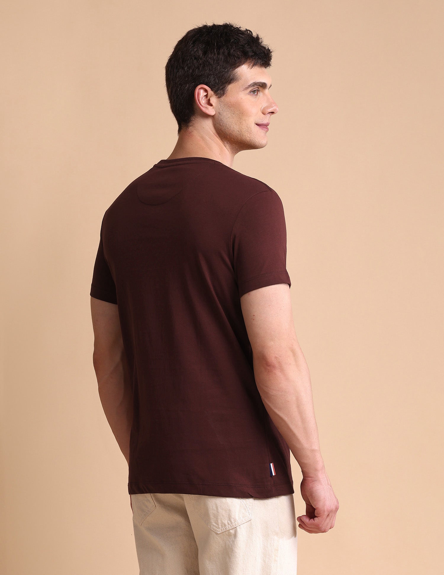 Brand Printed Muscle Fit T-Shirt Maroon - U.S. POLO ASSN. | Large