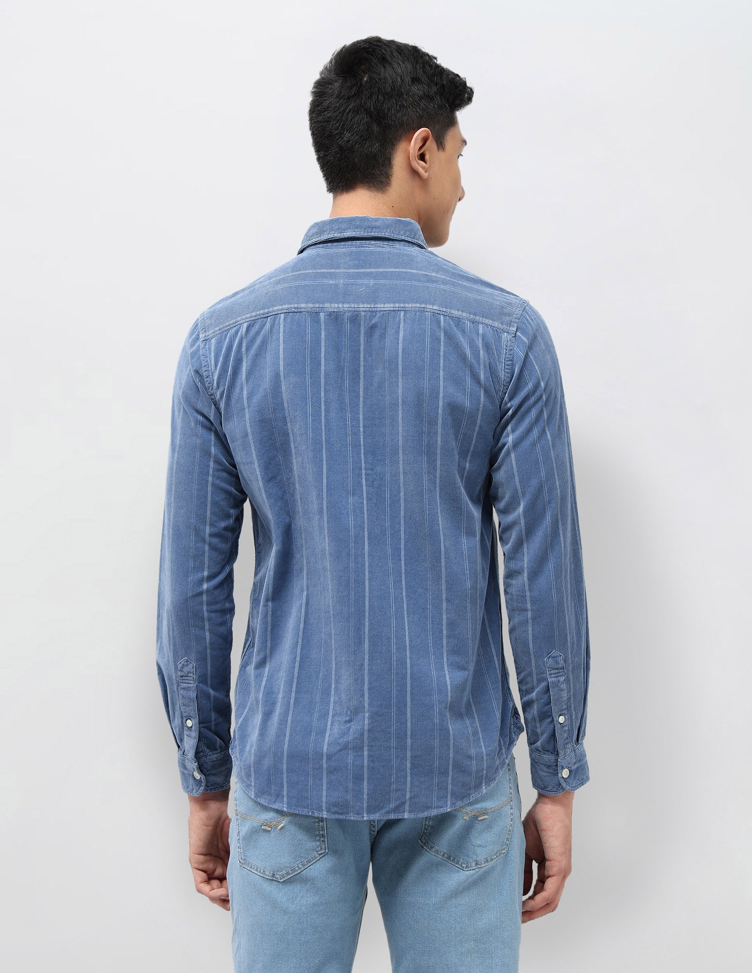 Pure Cotton Slim Fit Shirt Indigo - U.S. POLO ASSN. | Large