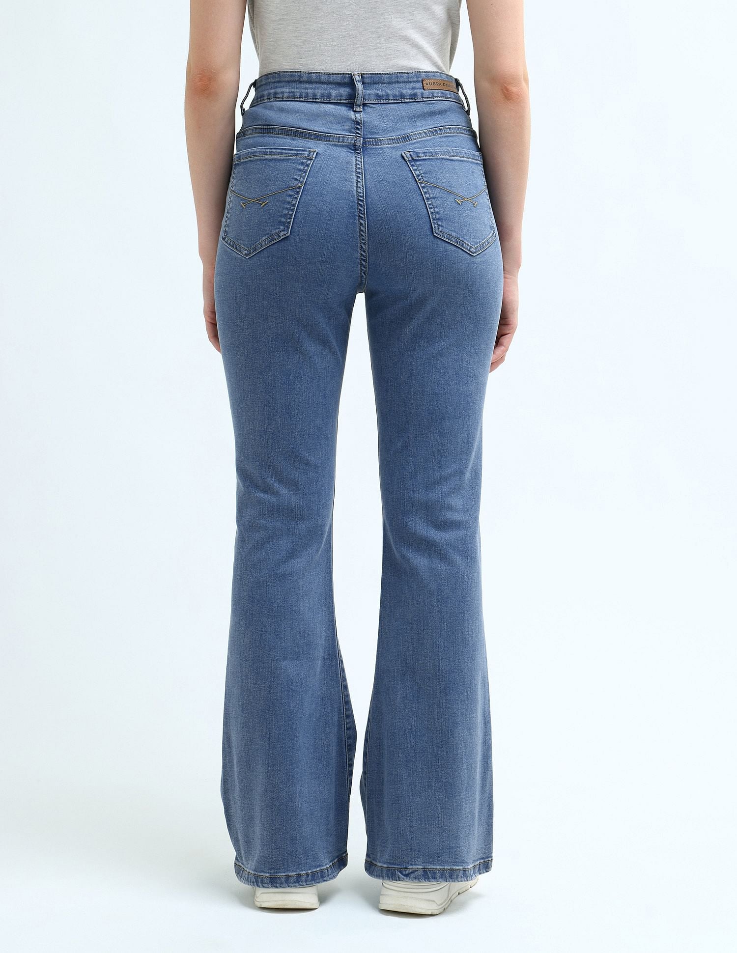 High Rise Flared Jeans Blue - U.S. Polo Assn. India | Large