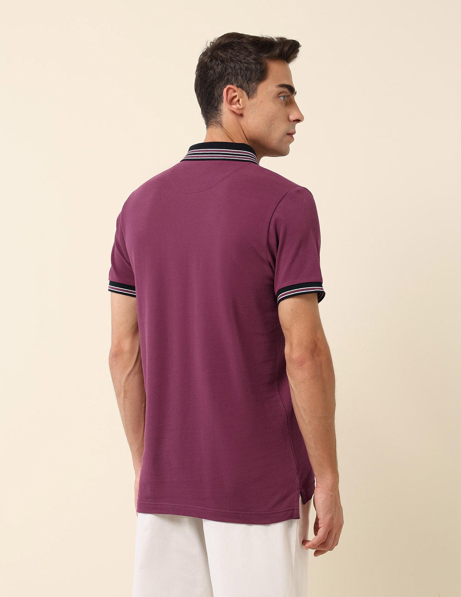 Pure Cotton Slim Fit Polo Shirt Maroon - U.S. Polo Assn. India | Large