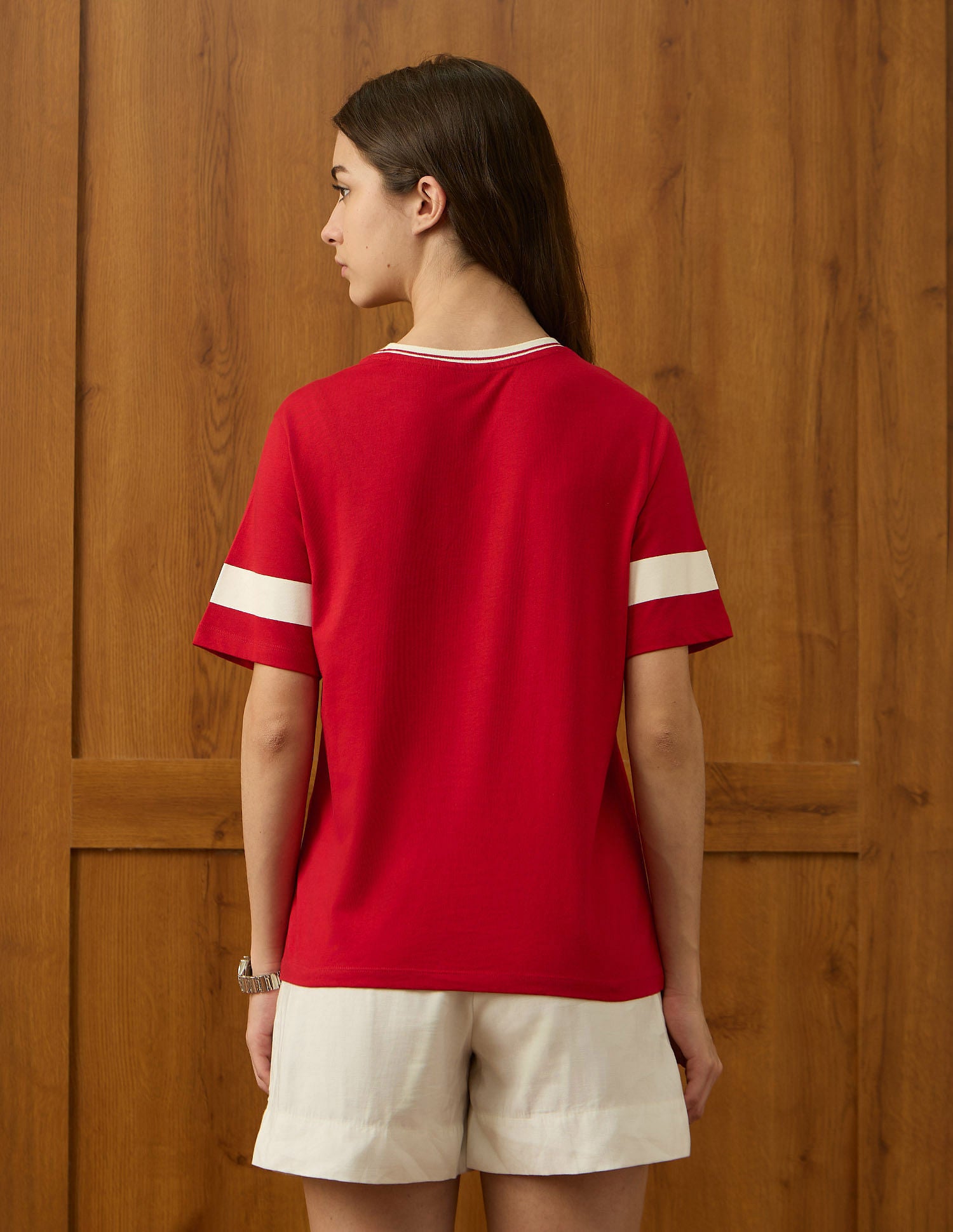 Brand Printed Boxy Fit T-Shirt Red - U.S. POLO ASSN. | Large