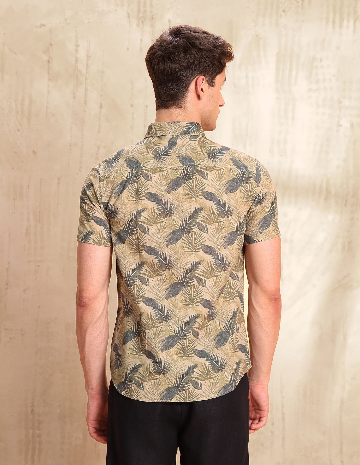 Tropical Printed Legend Of Horseshoe Shirt Olive - U.S. POLO ASSN. | Large