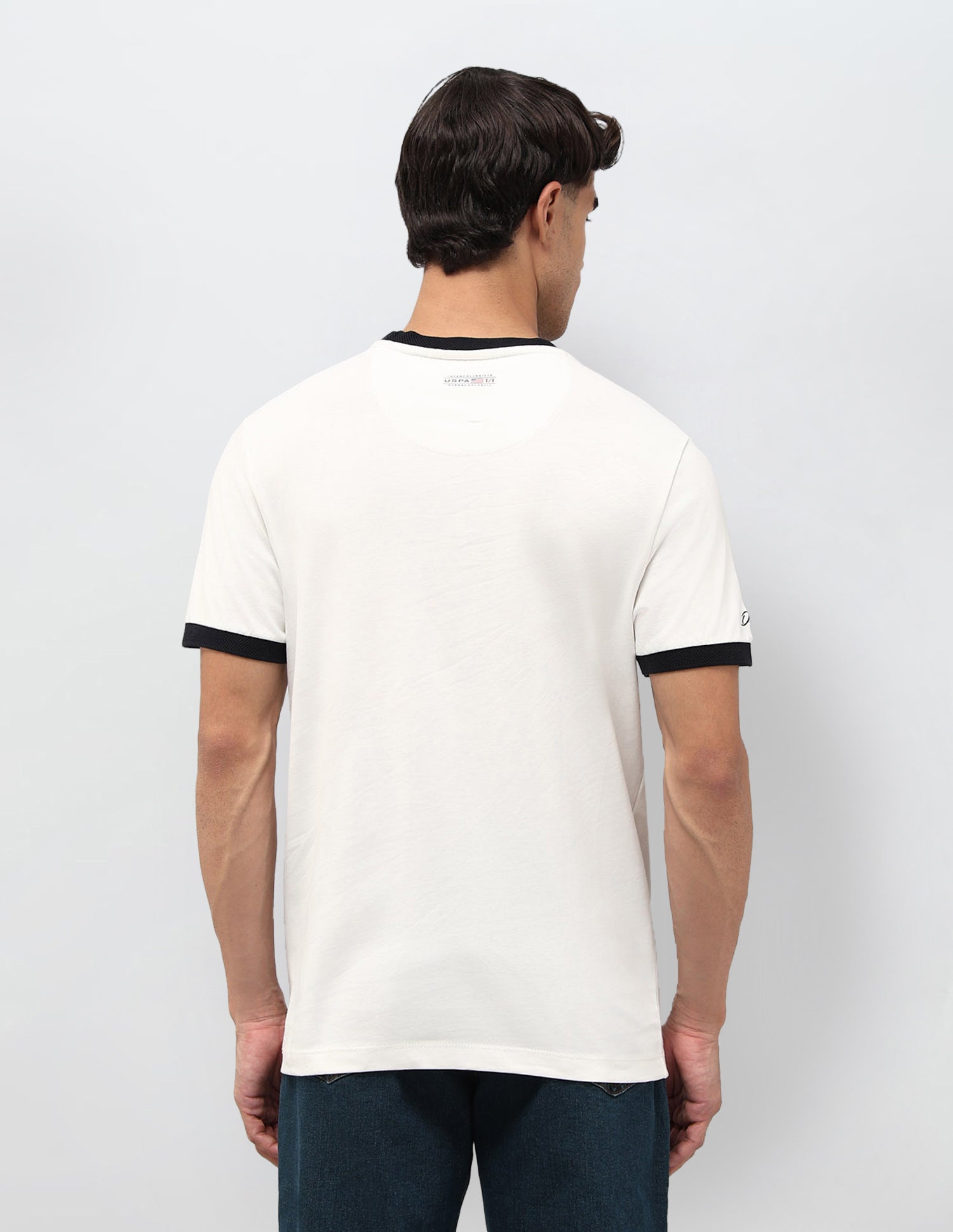 Graphic Brand Printed Regular Fit T-Shirt Off White - U.S. POLO ASSN. | Large