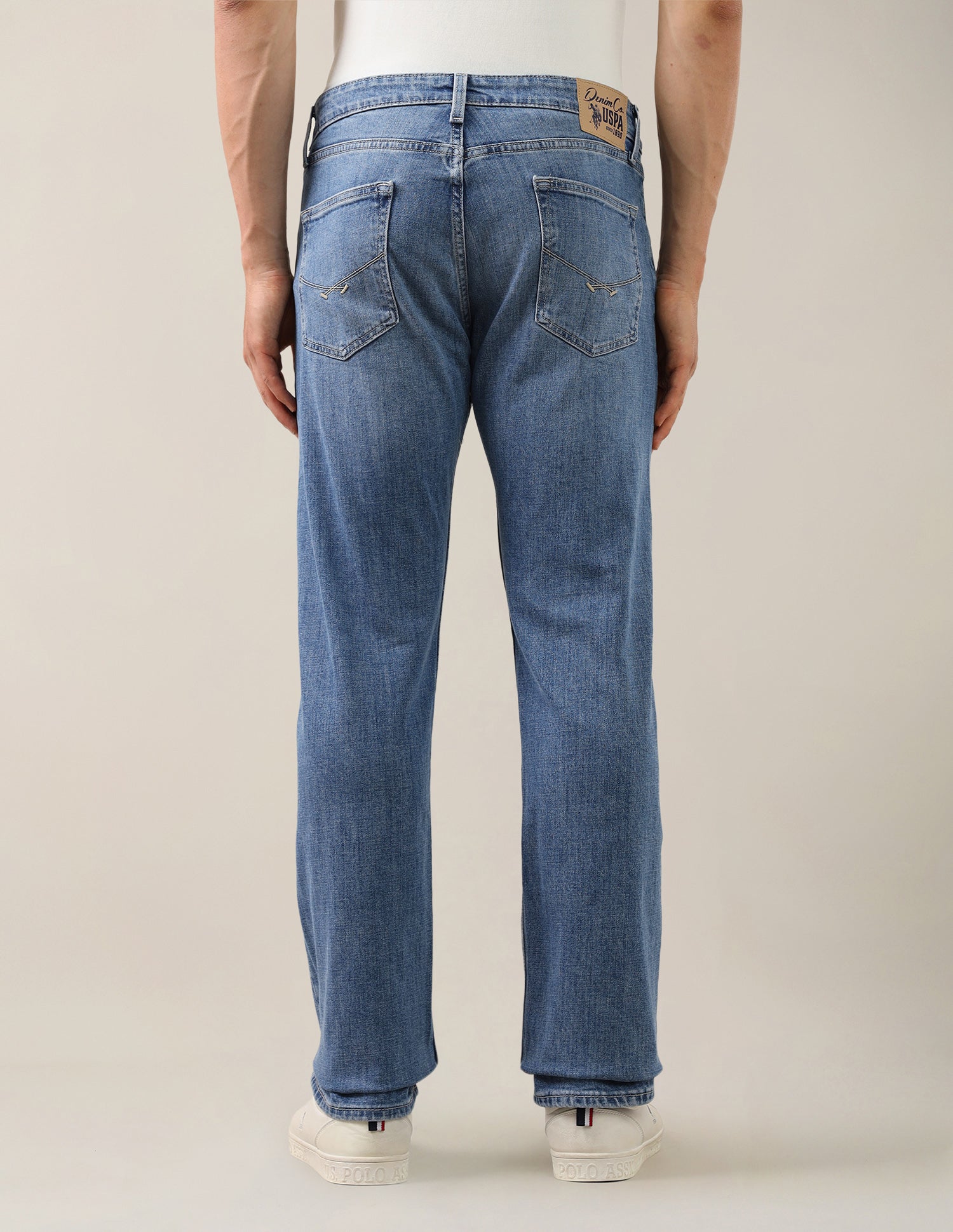Mason Regular Straight Fit Blue Jeans Light Blue - U.S. Polo Assn. India | Large