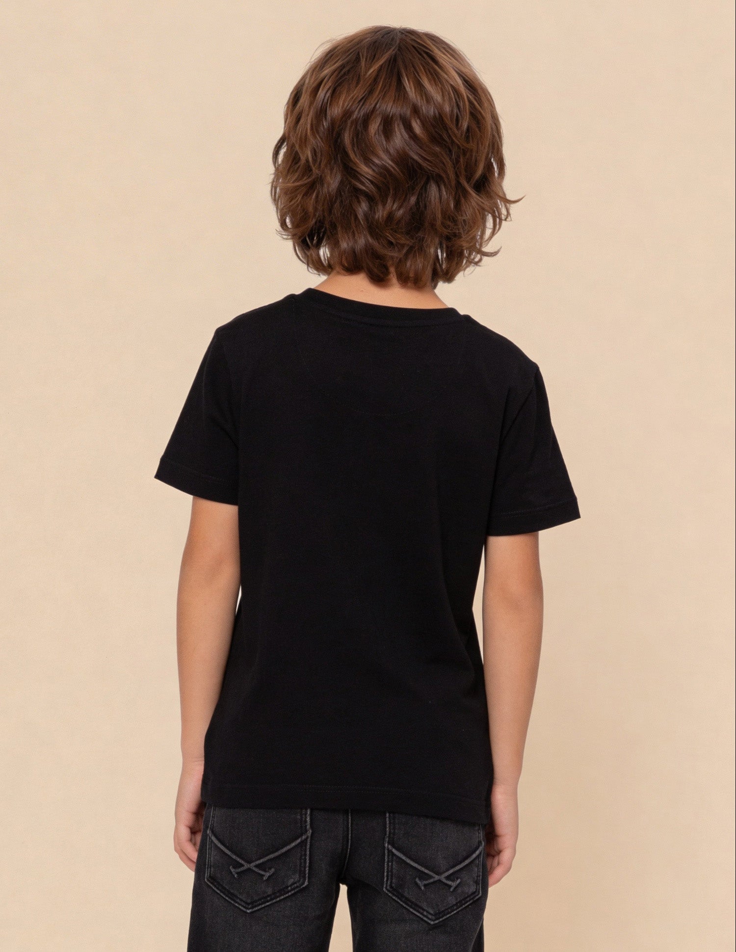 Graphic Brand Printed Regular Fit T-Shirt Black - U.S. Polo Assn. India | Large